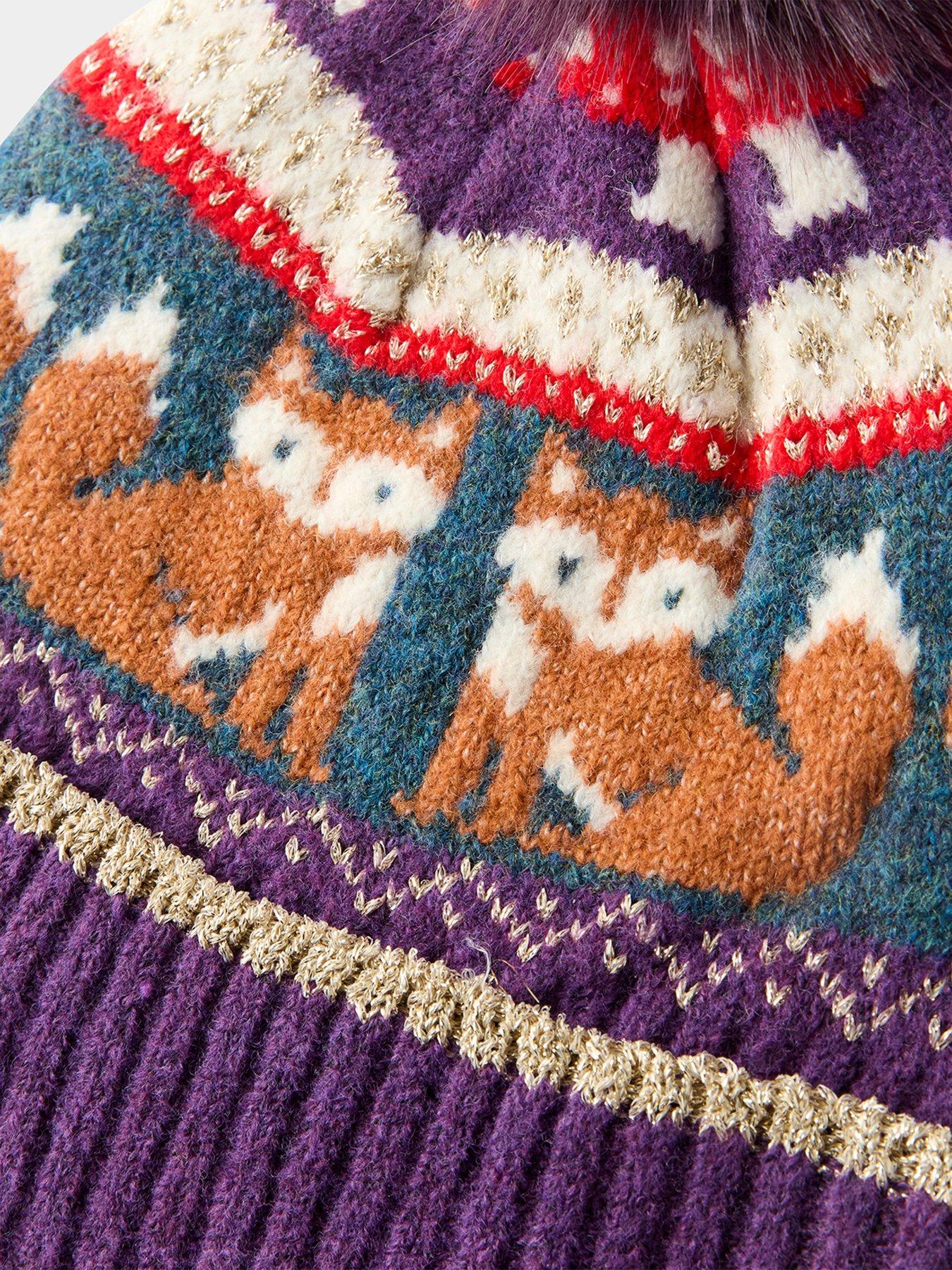Image 5 of 5 of Joe Browns Foxy Fairisle Winter Bobble Hat