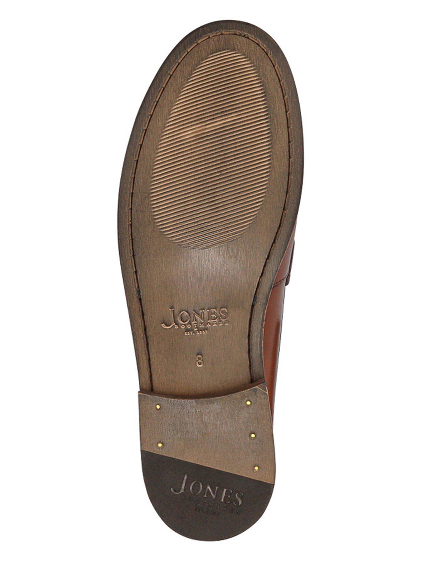 Image 5 of 6 of Jones Bootmaker Mens Roan Leather Snaffle Trim Loafers - Brown