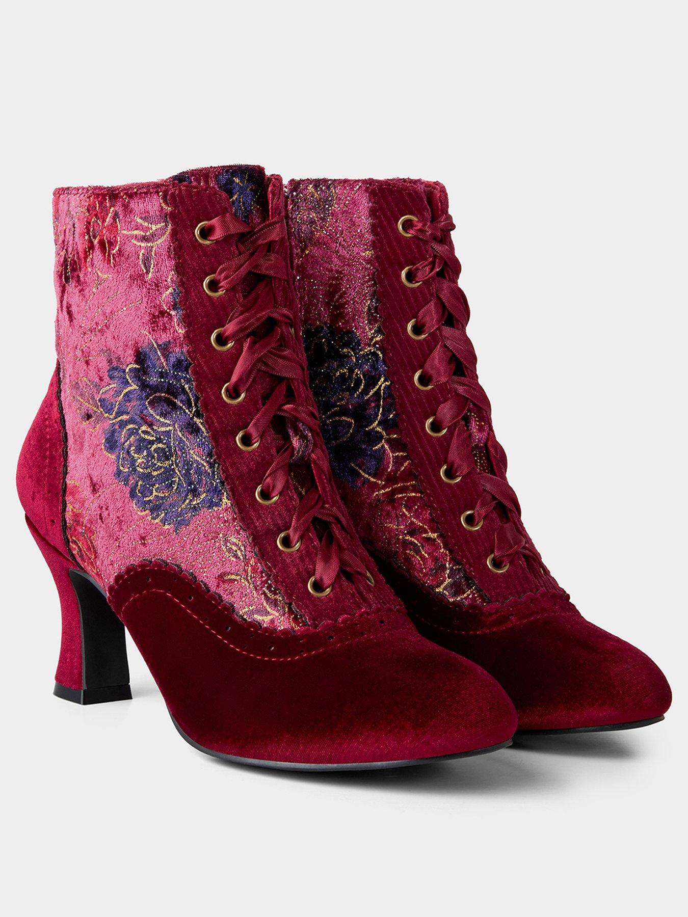 Image 2 of 6 of Joe Browns Liberty Velvet Ankle Boots