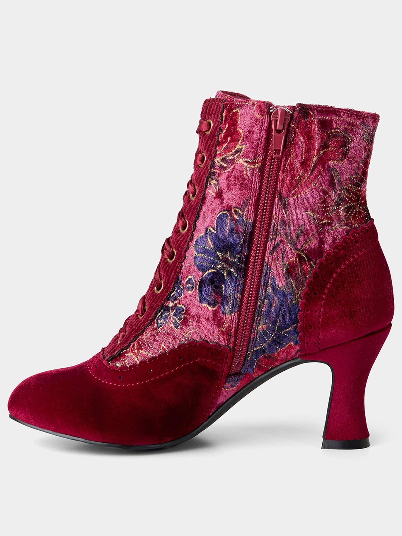 Image 3 of 6 of Joe Browns Liberty Velvet Ankle Boots