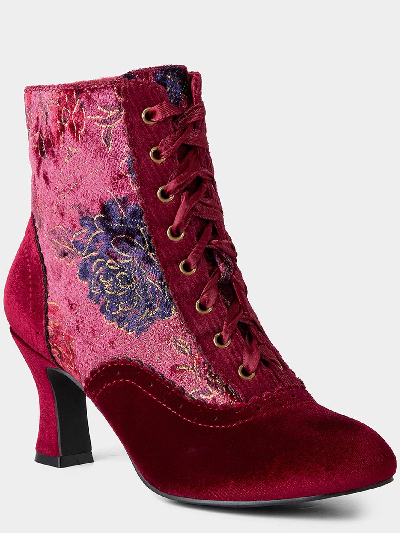 Image 4 of 6 of Joe Browns Liberty Velvet Ankle Boots