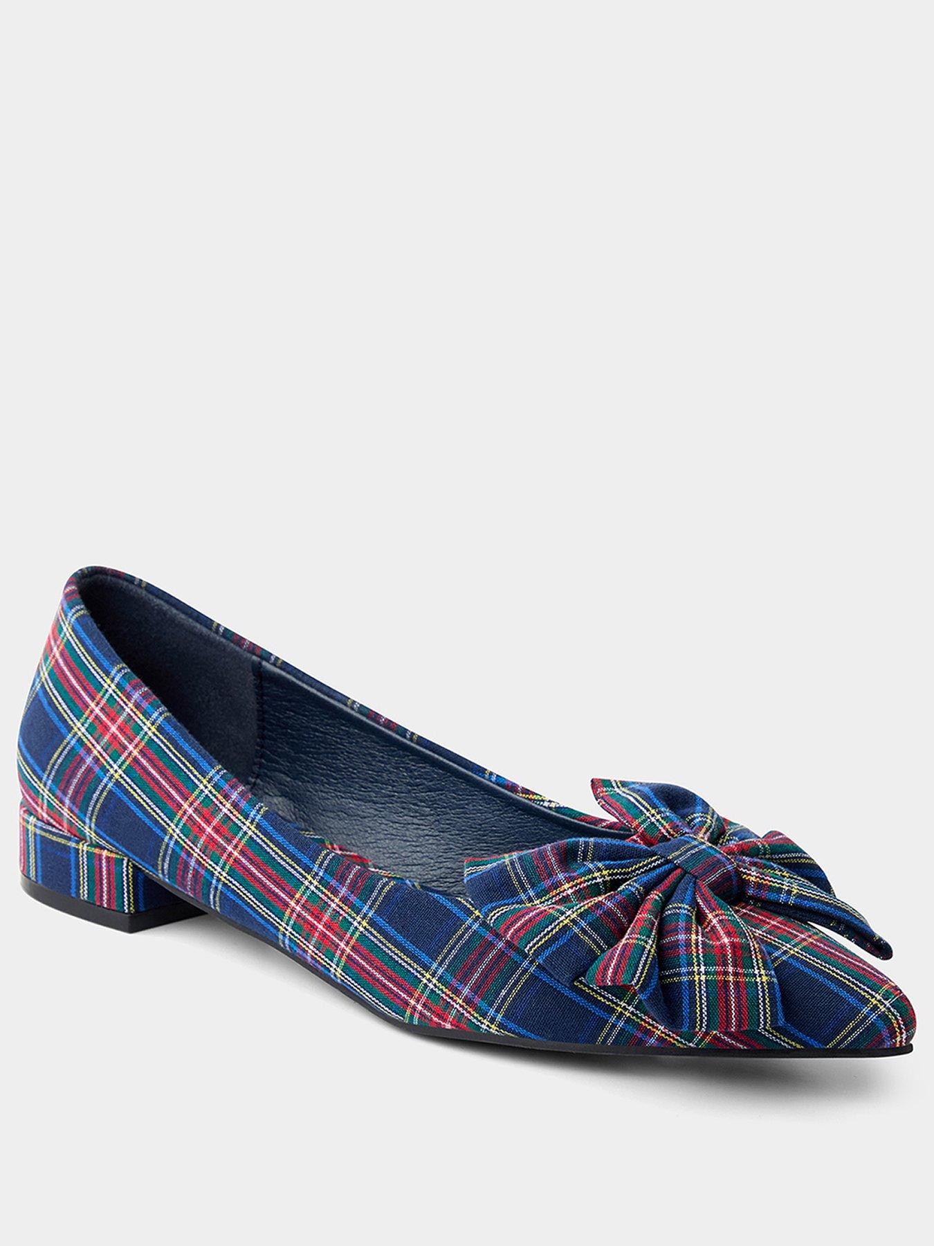 Image 2 of 7 of Joe Browns Check It Out Tartan Flat Shoes