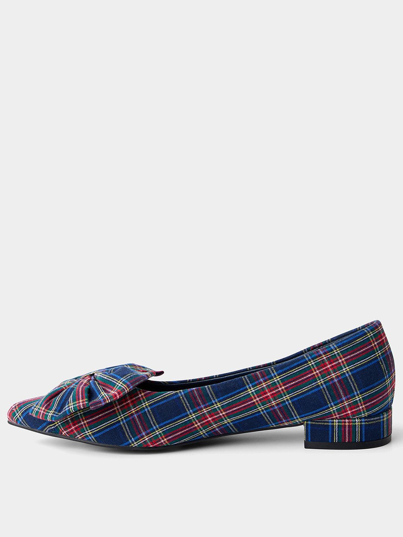 Image 3 of 7 of Joe Browns Check It Out Tartan Flat Shoes
