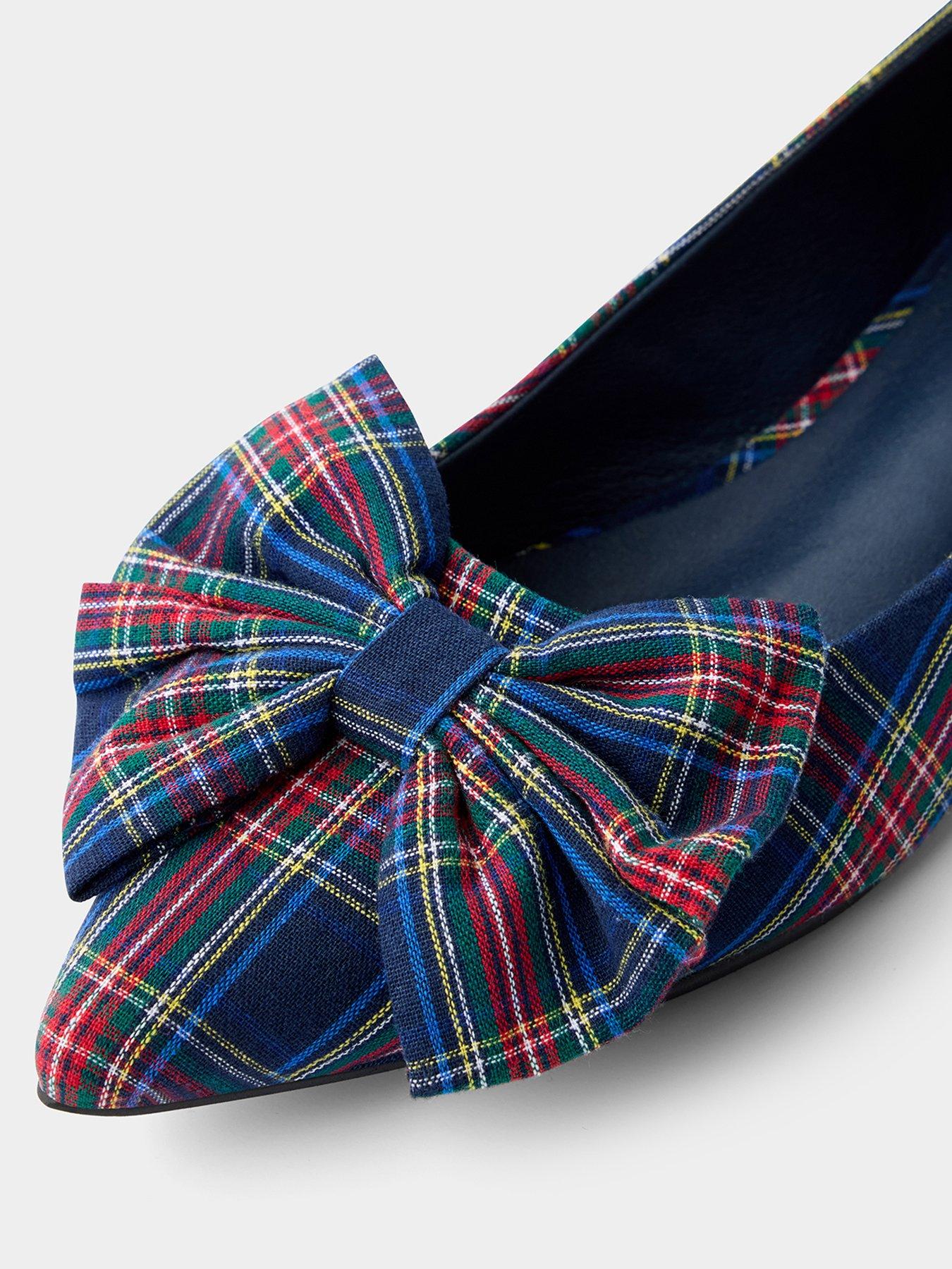 Image 7 of 7 of Joe Browns Check It Out Tartan Flat Shoes