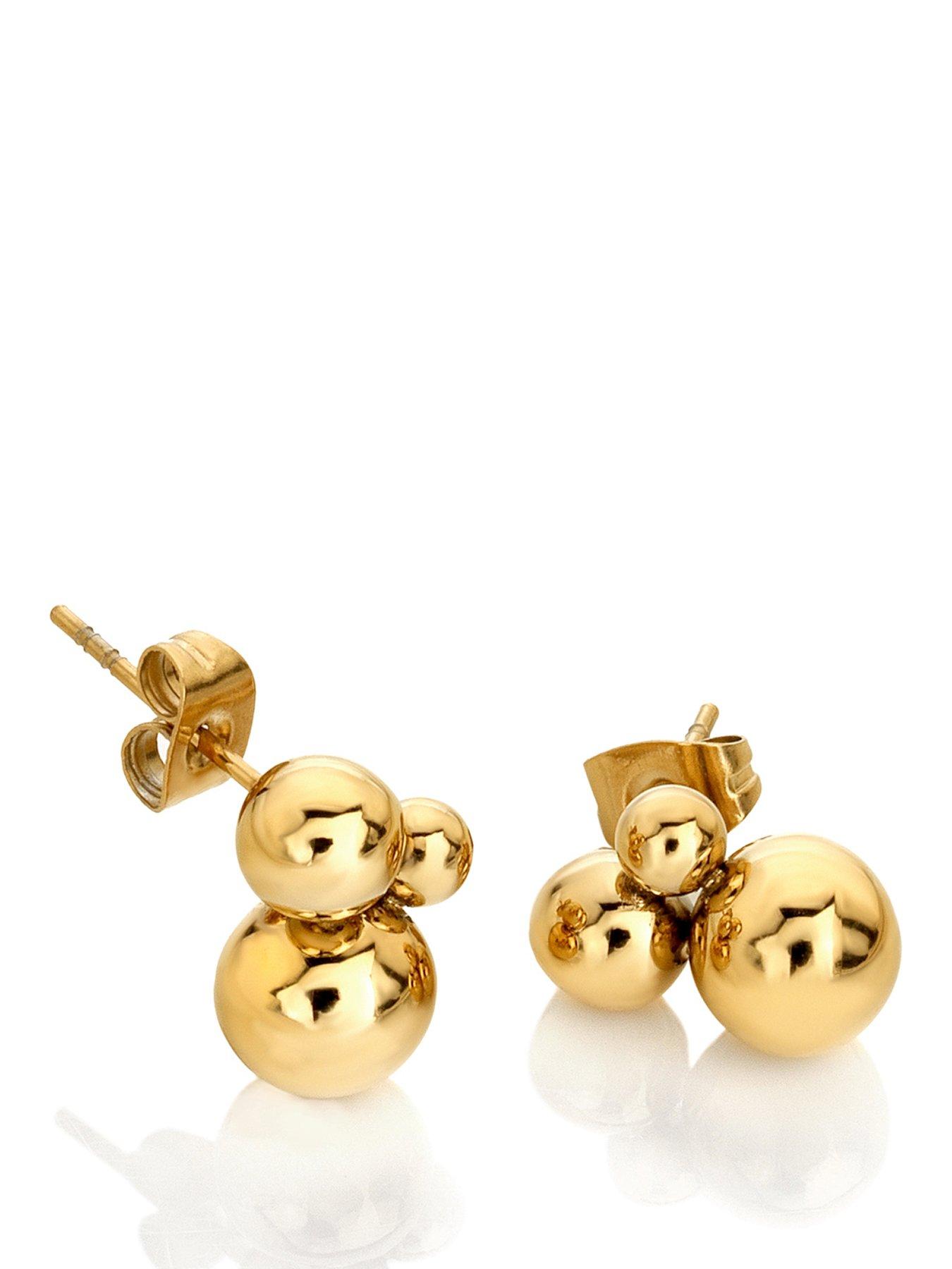 Image 1 of 3 of Ava & Sky Ava &amp; Sky Womens Bubble Cluster Stud Earrings - Gold
