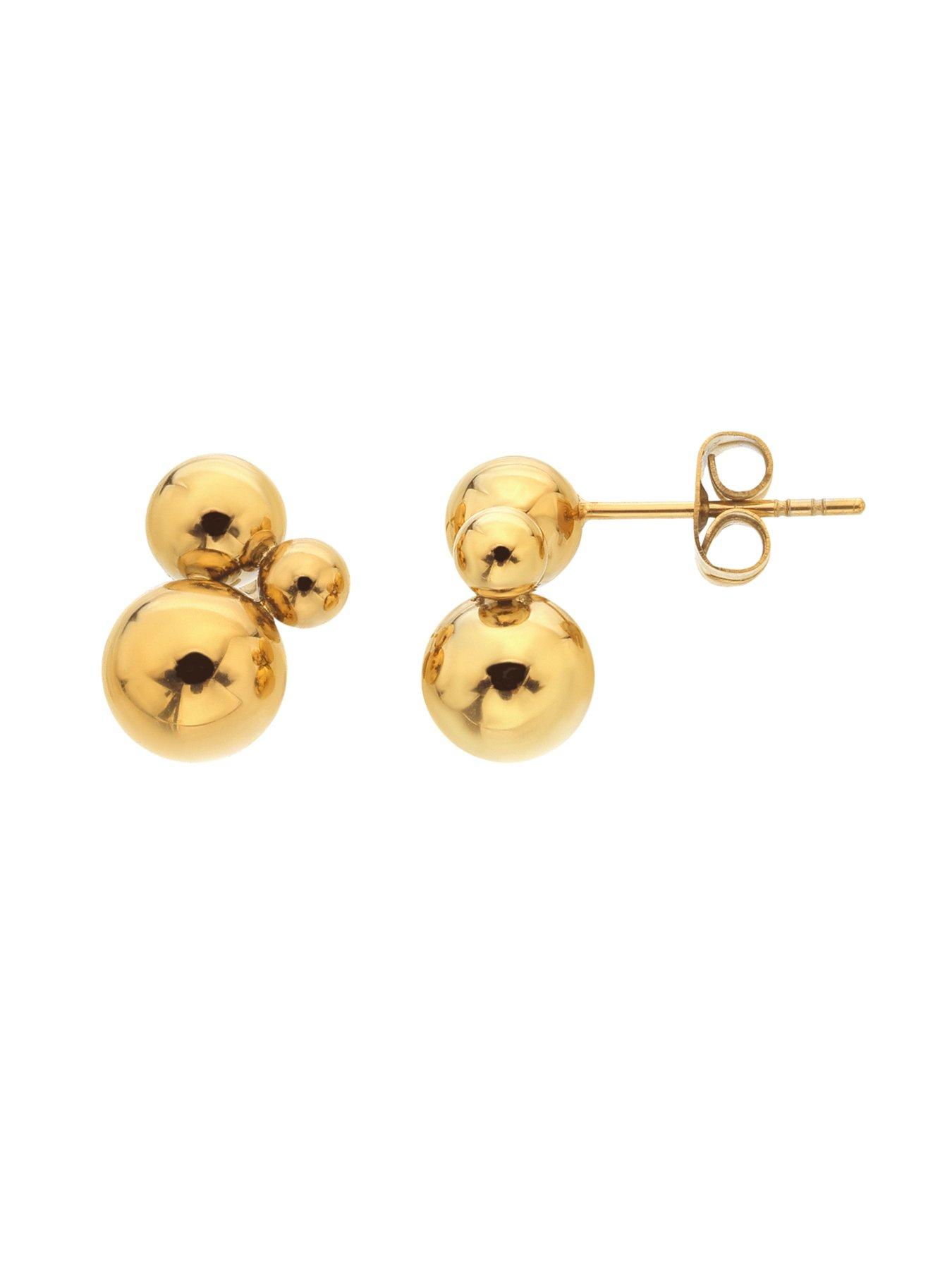 Image 2 of 3 of Ava & Sky Ava &amp; Sky Womens Bubble Cluster Stud Earrings - Gold