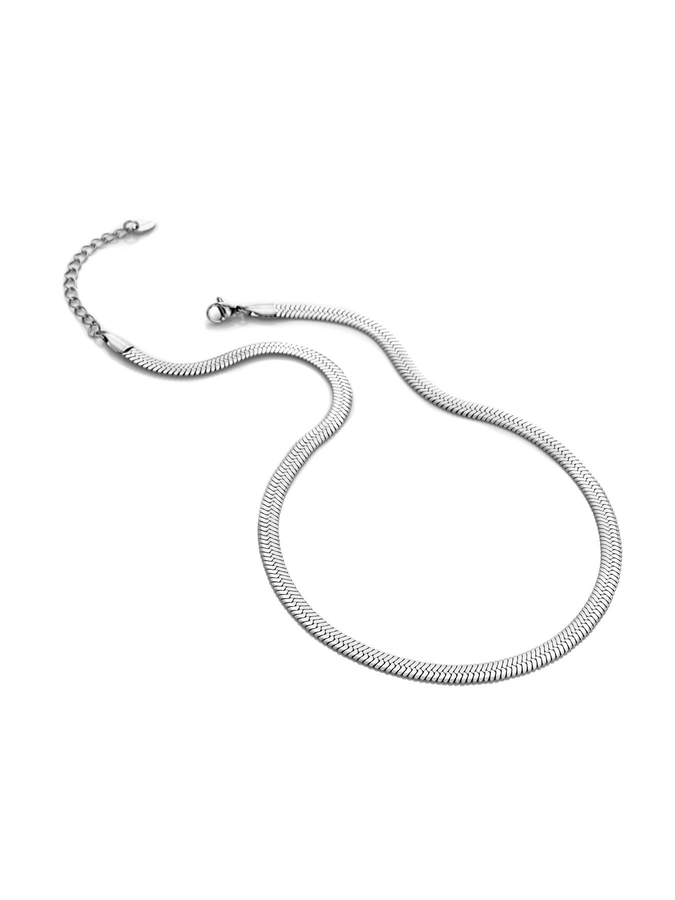 Image 2 of 2 of Ava & Sky Womens Snake Chain Waterproof Necklace - Silver