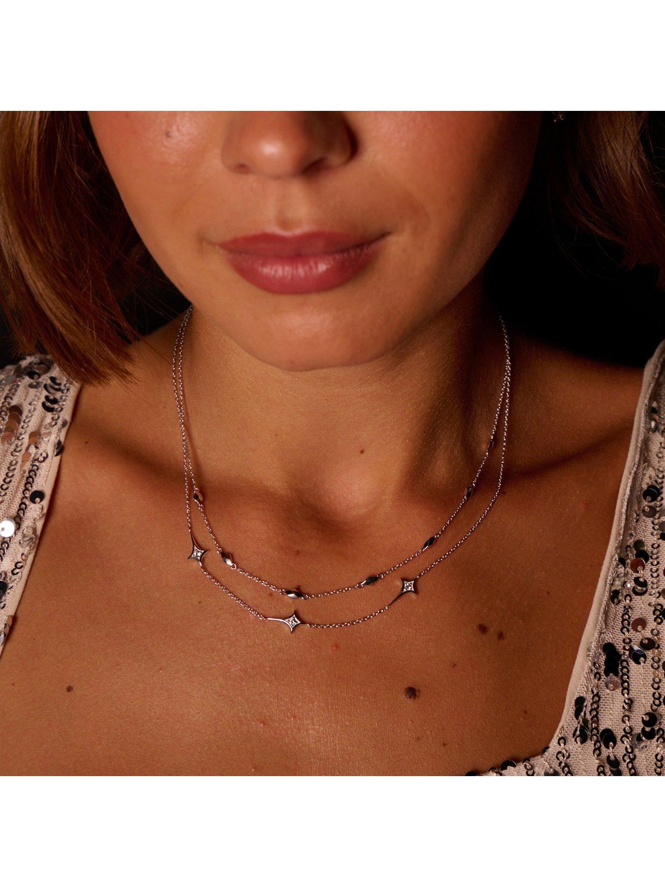Image 3 of 4 of Hot Diamonds Multi Star Necklace