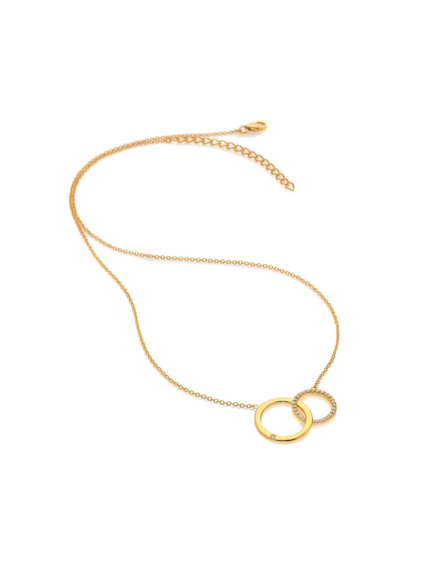 Image 2 of 3 of Hot Diamonds HD X GE Interlocking Necklace