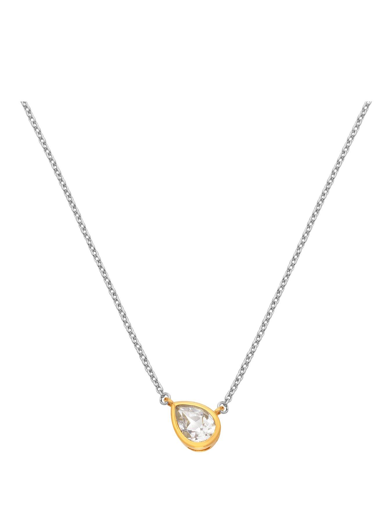 Image 1 of 3 of Hot Diamonds Pear Necklace