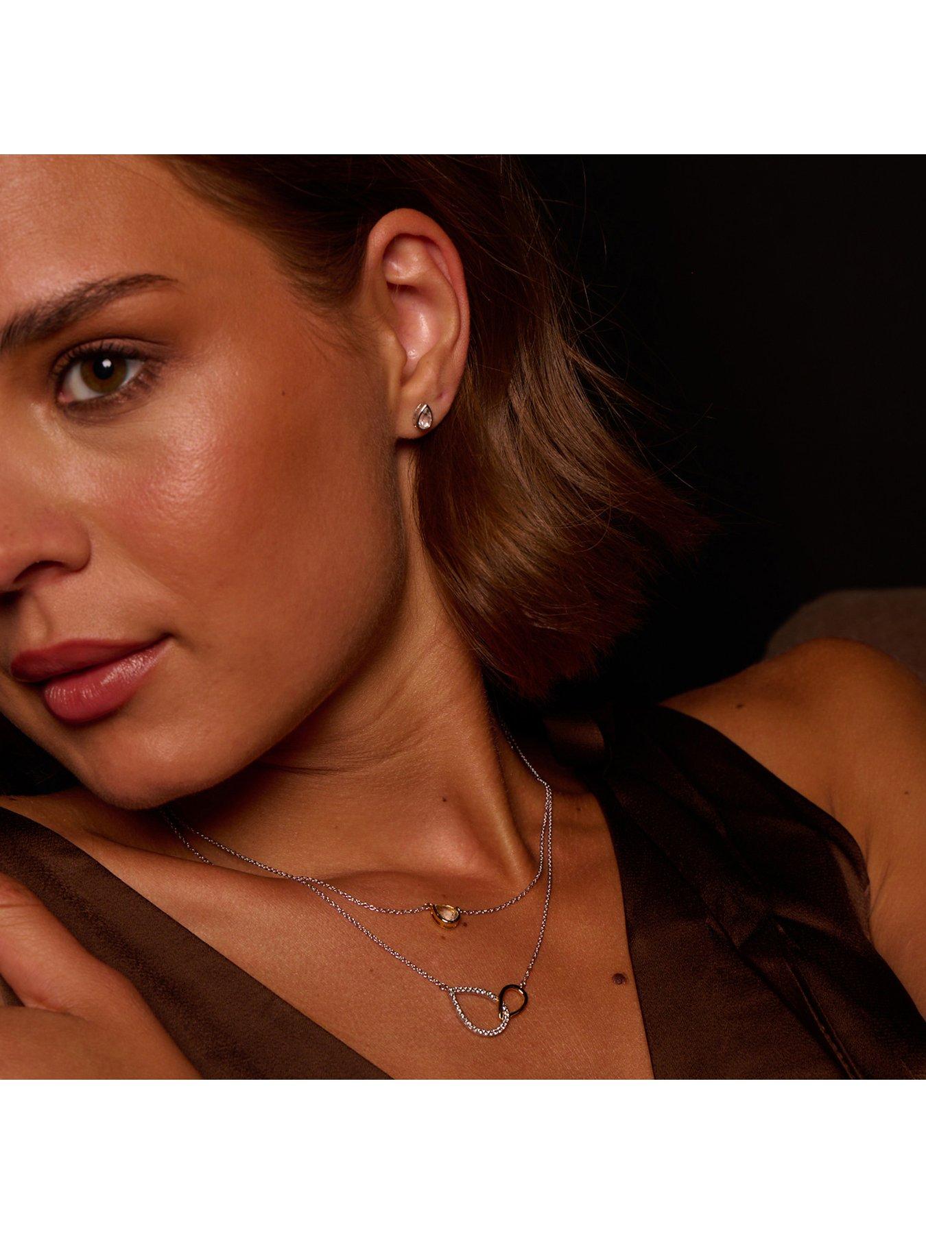 Image 3 of 3 of Hot Diamonds Pear Necklace