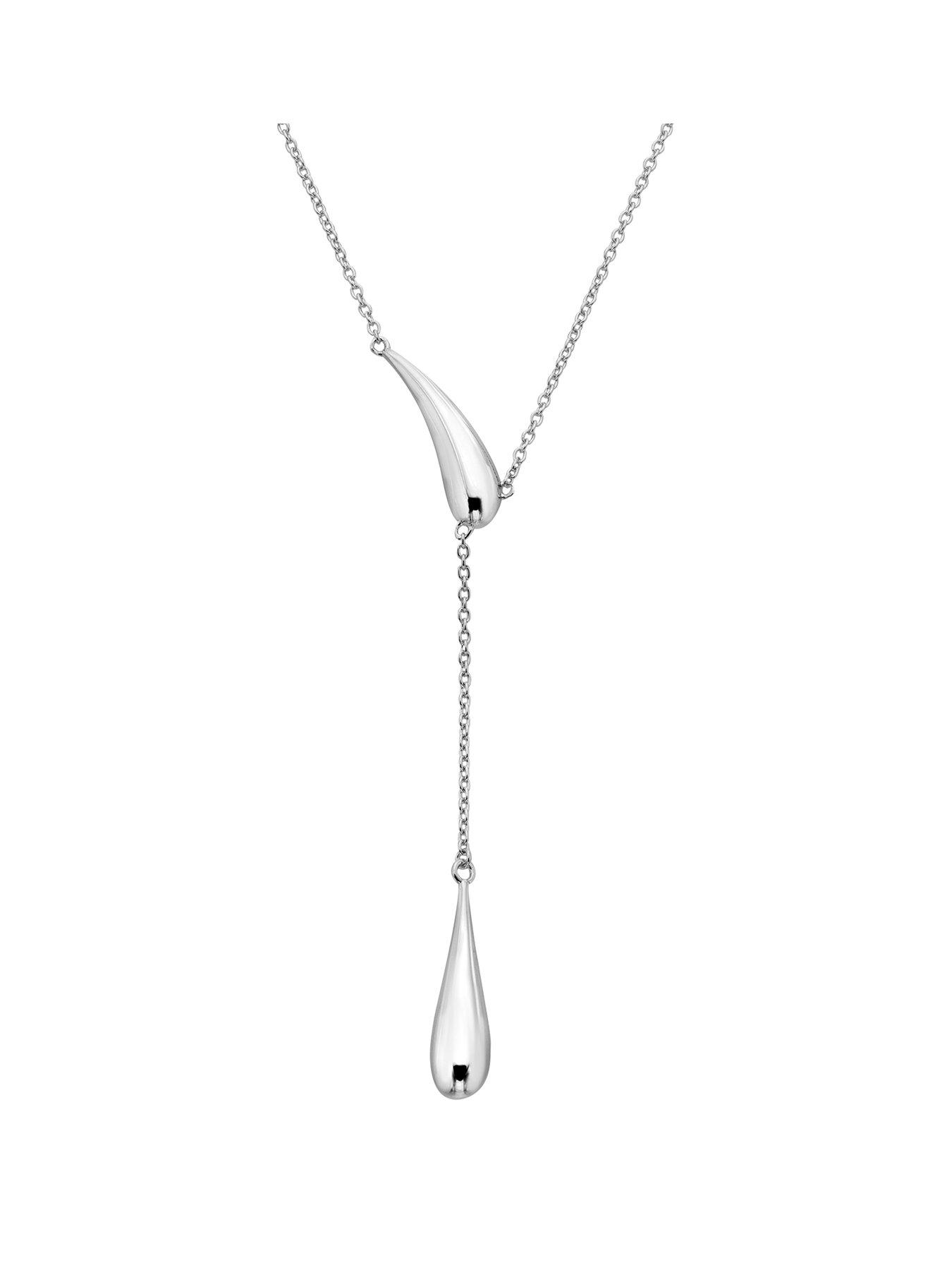 Image 1 of 3 of Hot Diamonds Droplet Necklace