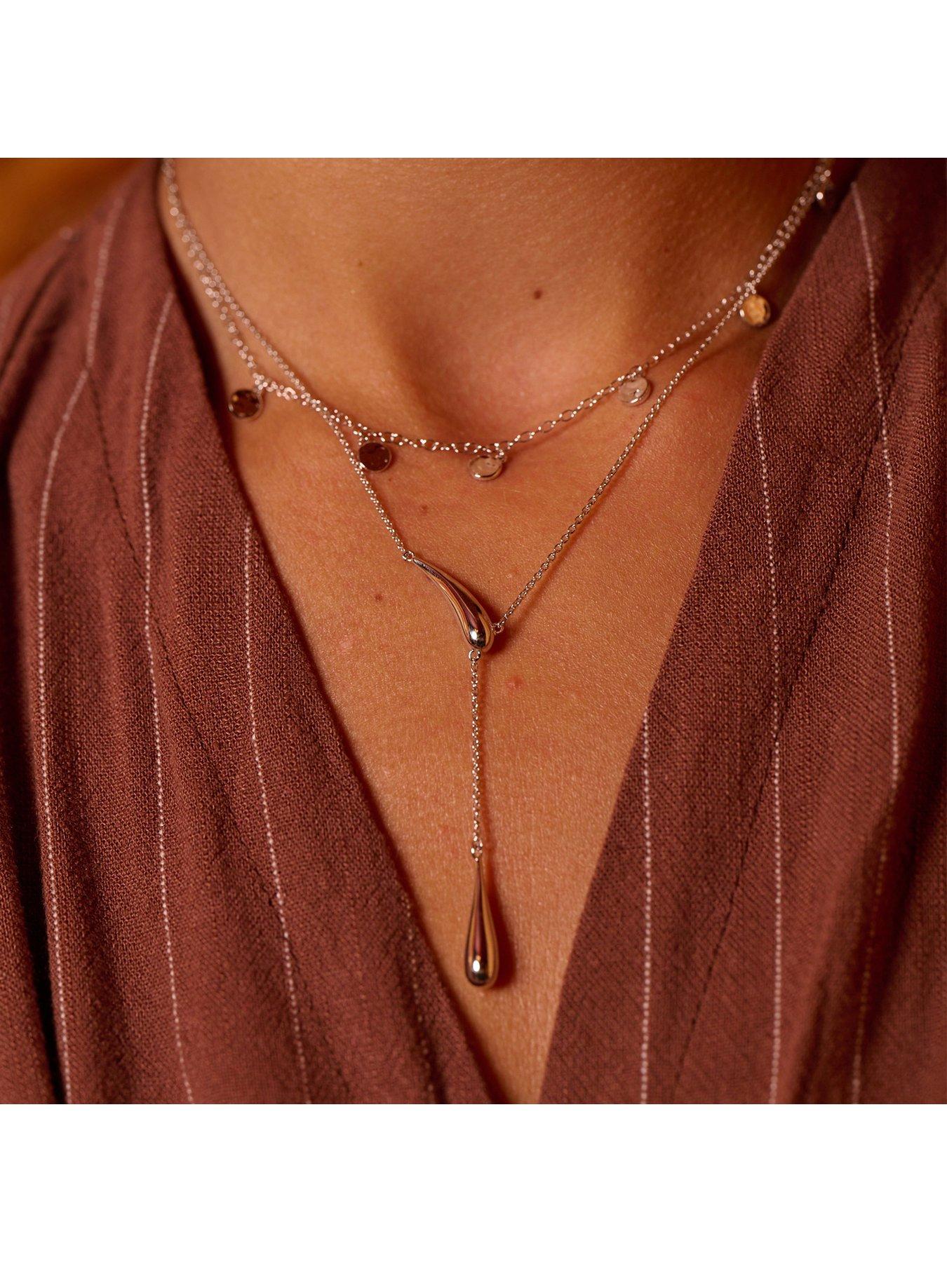 Image 3 of 3 of Hot Diamonds Droplet Necklace