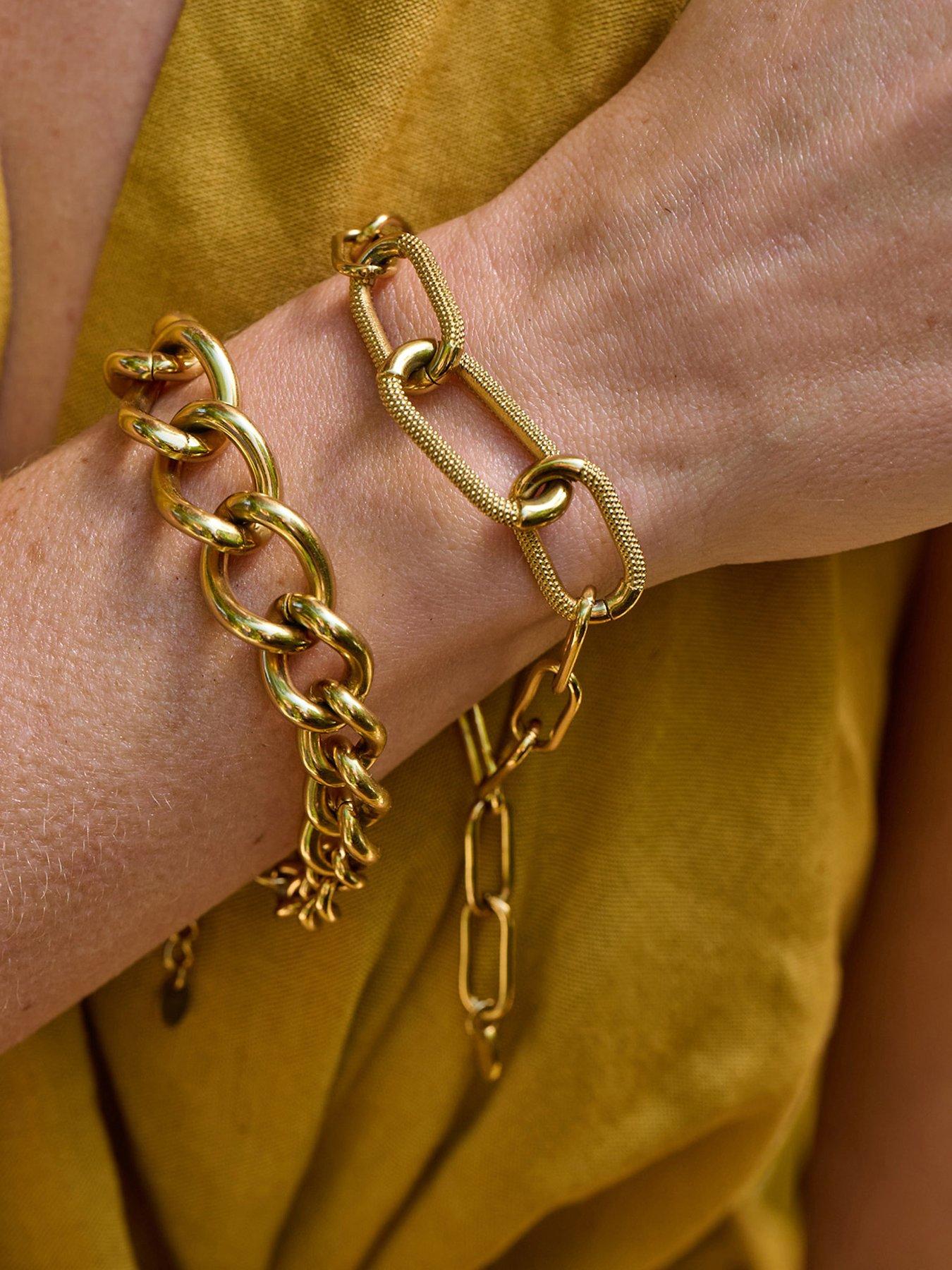 Image 3 of 3 of Ava & Sky GRADUATED CHAIN BRACELET
