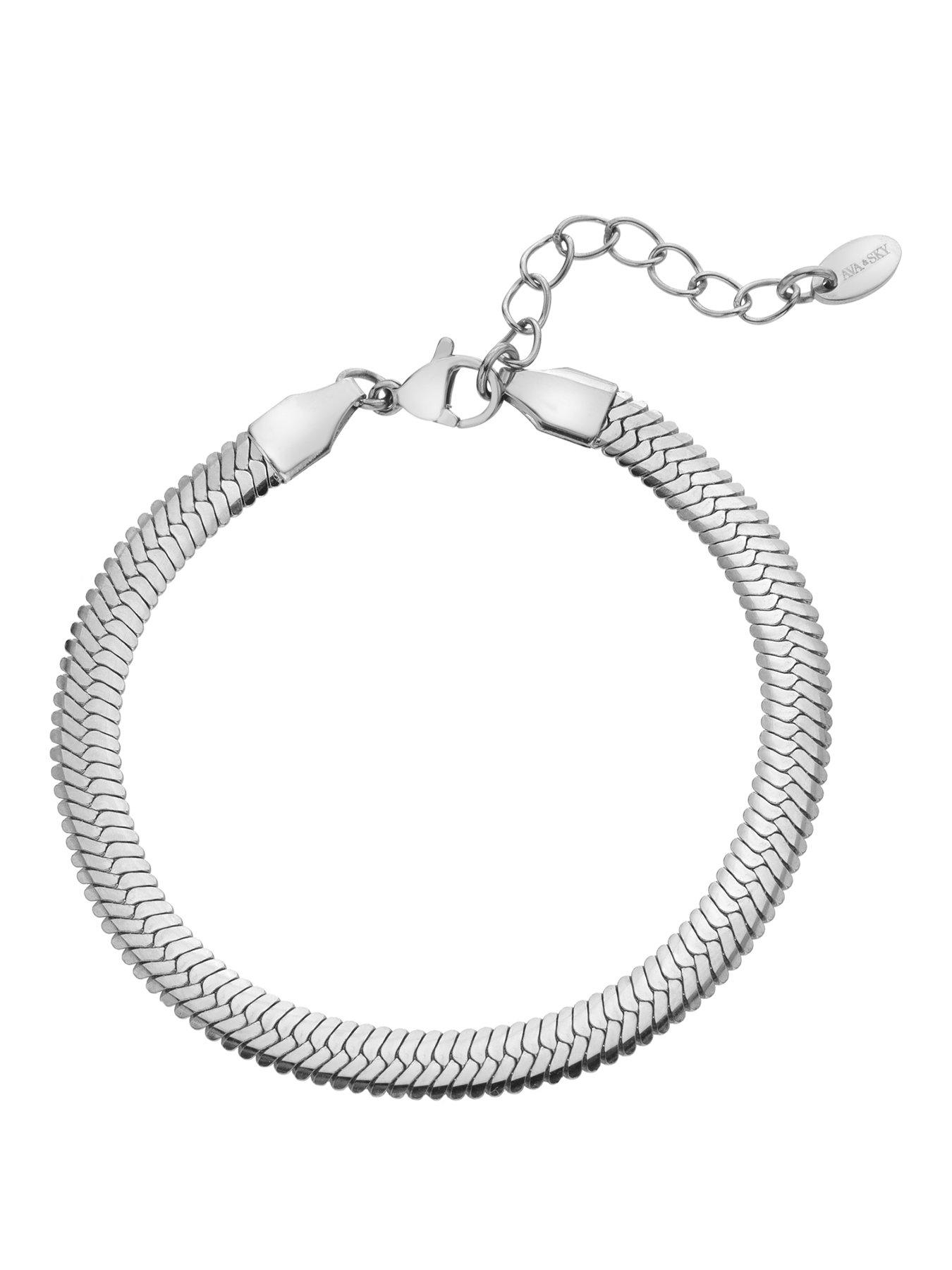 Image 1 of 3 of Ava & Sky SNAKE CHAIN BRACELET