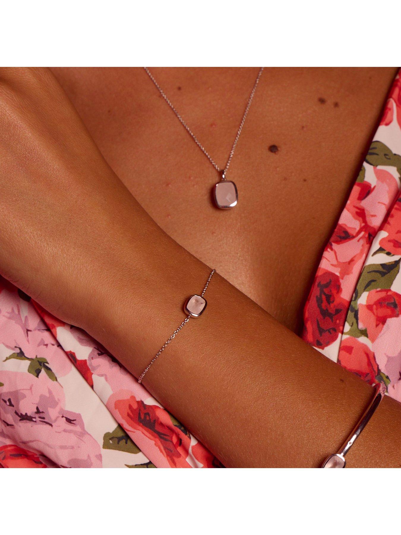 Image 3 of 4 of Hot Diamonds Rose Quartz Bracelet