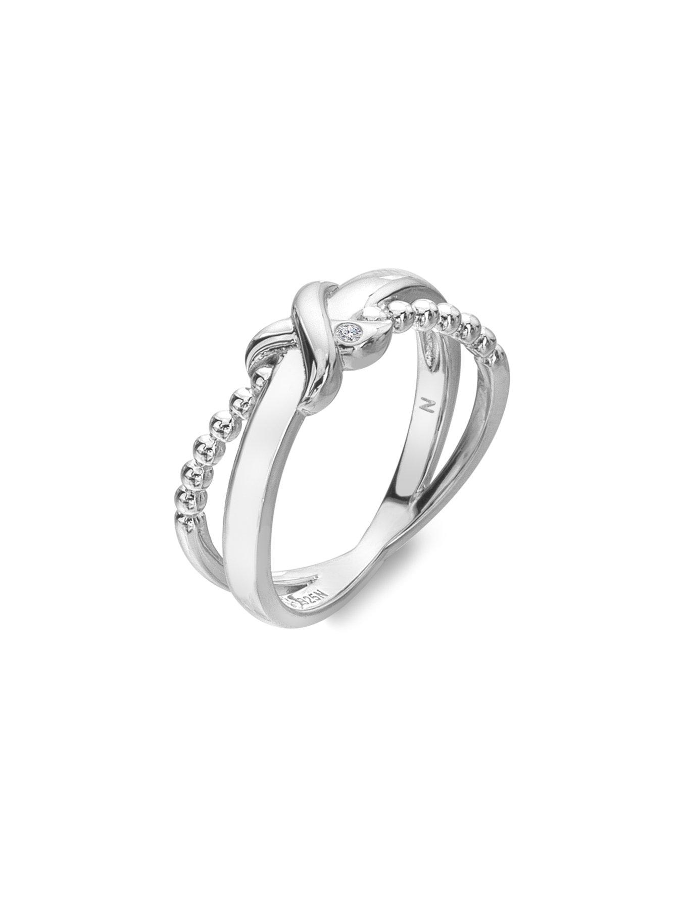 Image 2 of 3 of Hot Diamonds Coupled Ring