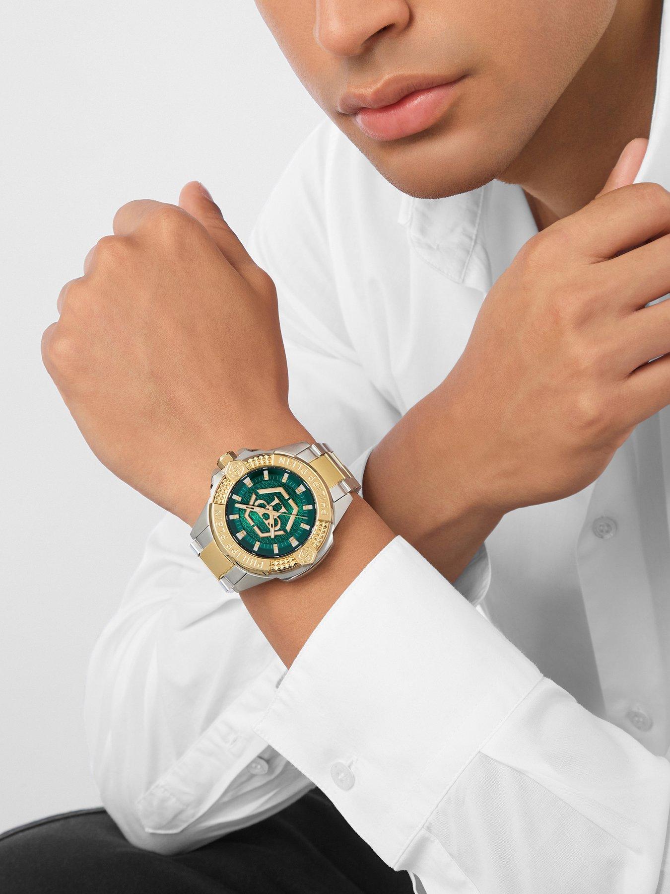 Image 2 of 4 of Philipp Plein Plein two tone Gents watch with black dial and two tone bracelet