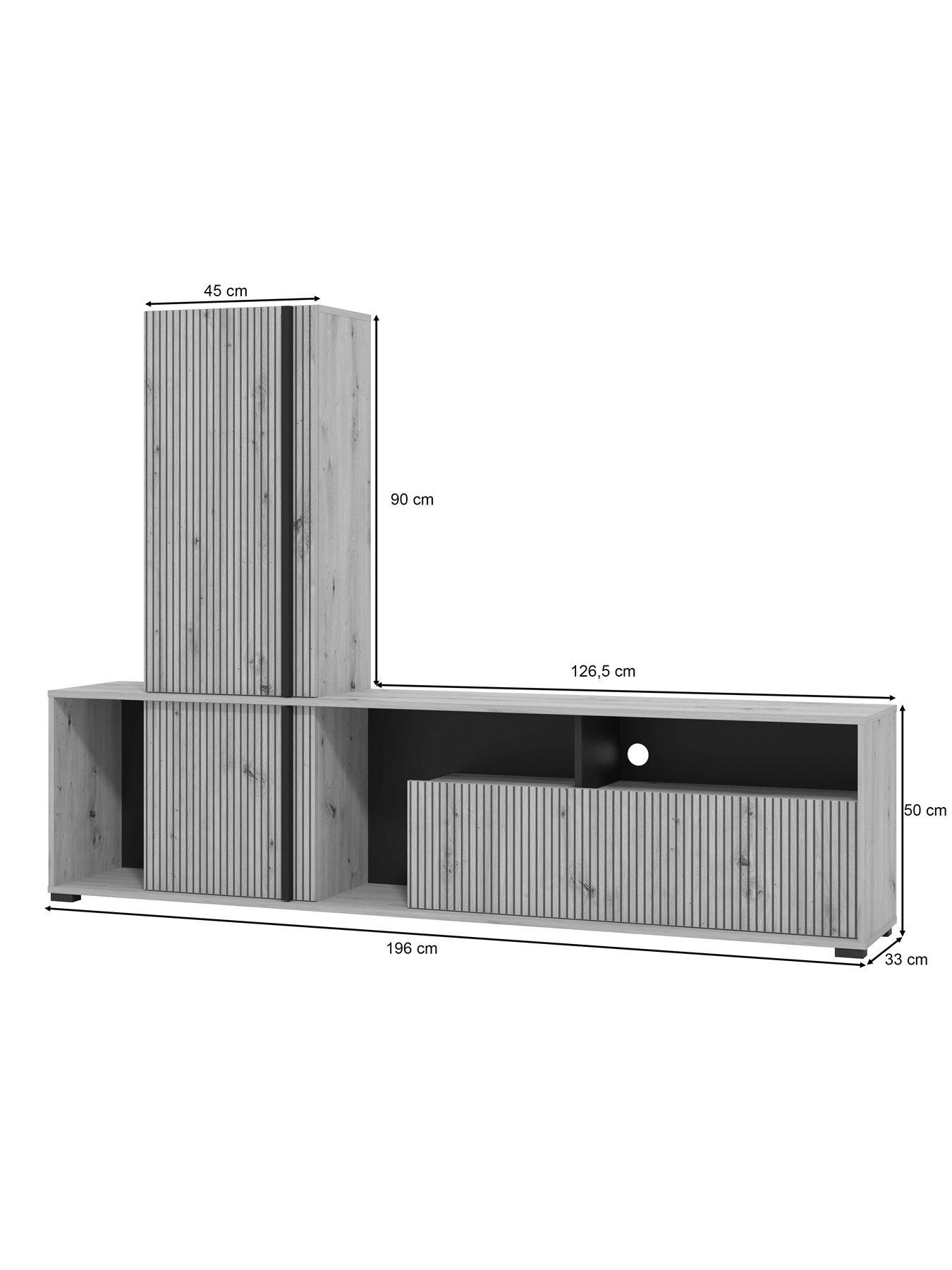 Image 7 of 7 of Dorel Home Avignon Media Unit - Artisan Oak