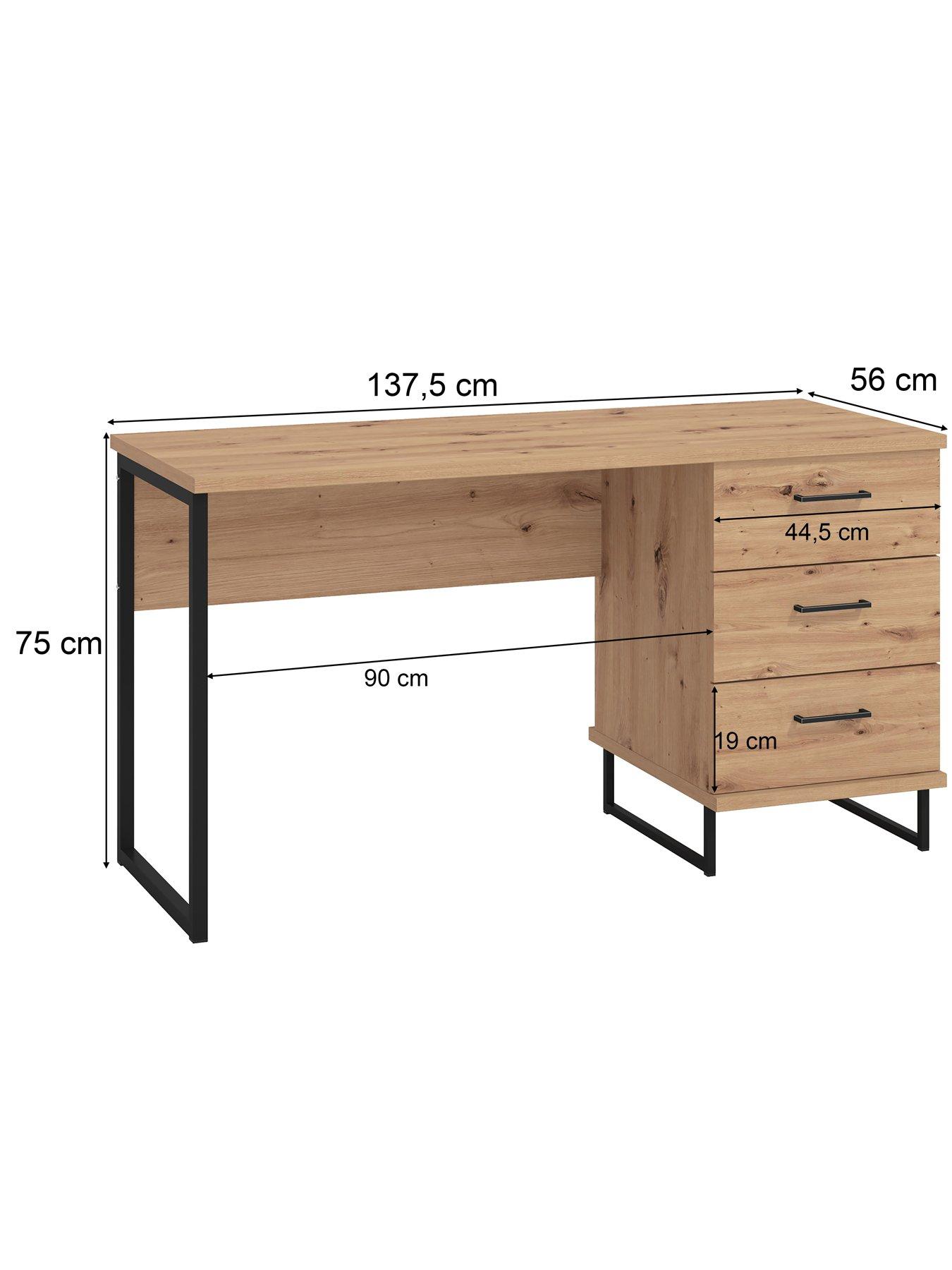 Image 7 of 7 of Dorel Home Sardinia Desk - Artisan Oak