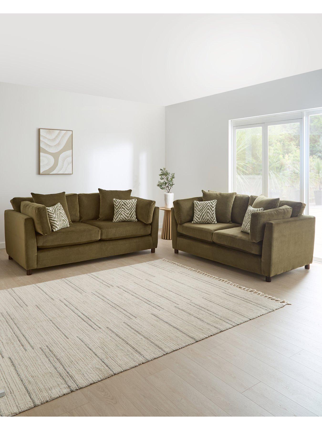 Image 1 of 7 of The Very Collection Casablanca 3 Seater + 2 Seater Sofa Set (Buy &amp; SAVE!) - Made to Order in the UK