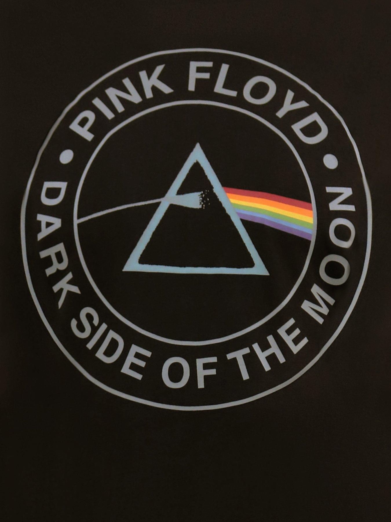 Image 6 of 7 of D555 Mens Pink Floyd Dark Side Of The Moon Graphic Crew Neck T-Shirt - Black