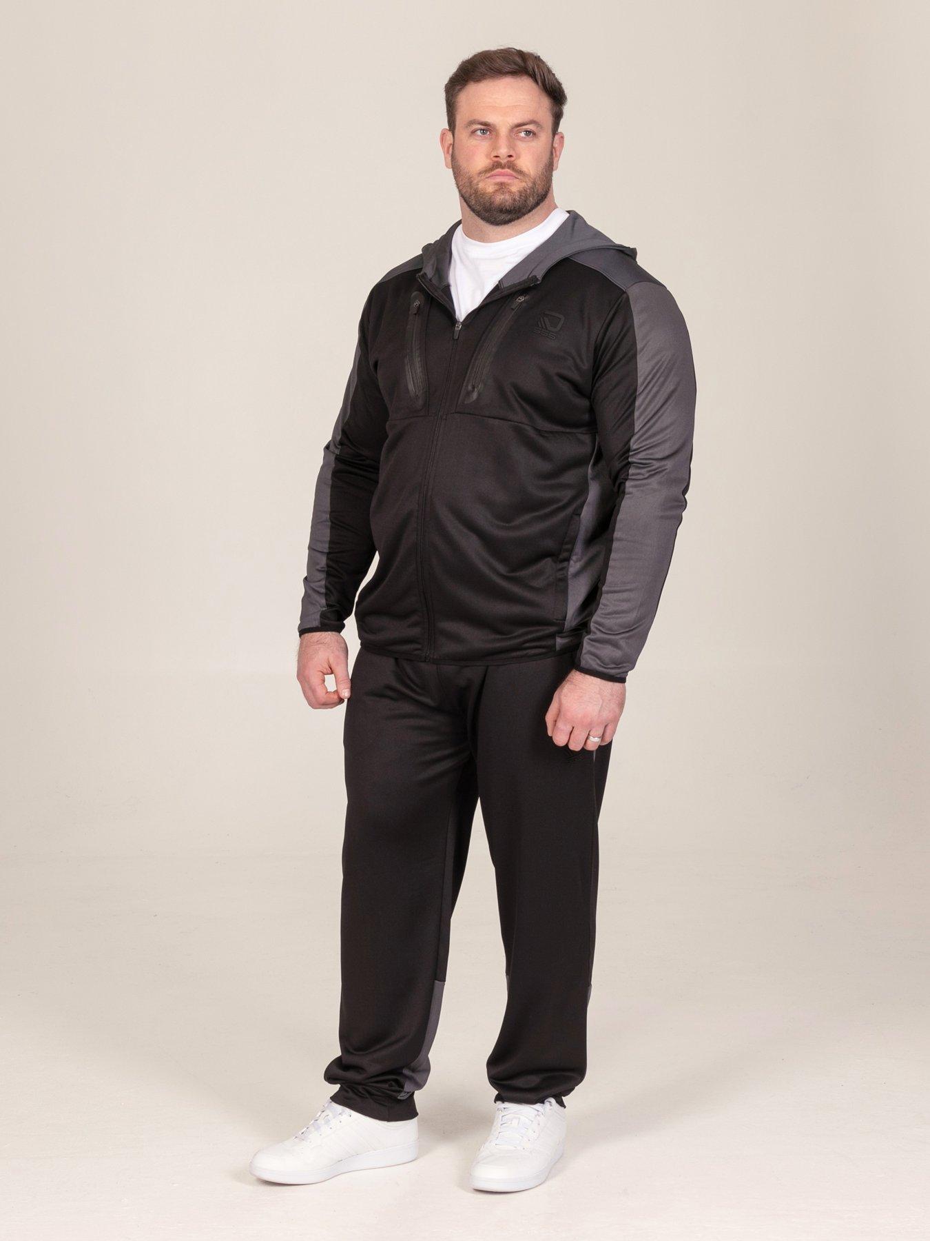 Image 3 of 7 of D555 D555 Dry Wear Tricot Zip Through Hoody With Zip Pockets