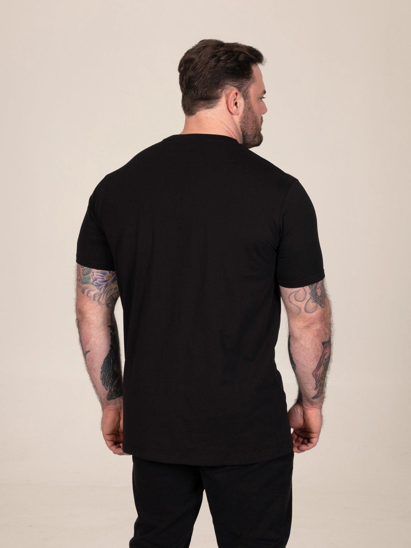 Image 2 of 6 of D555 Mens Official AC/DC Graphic Crew Neck T-Shirt - Black
