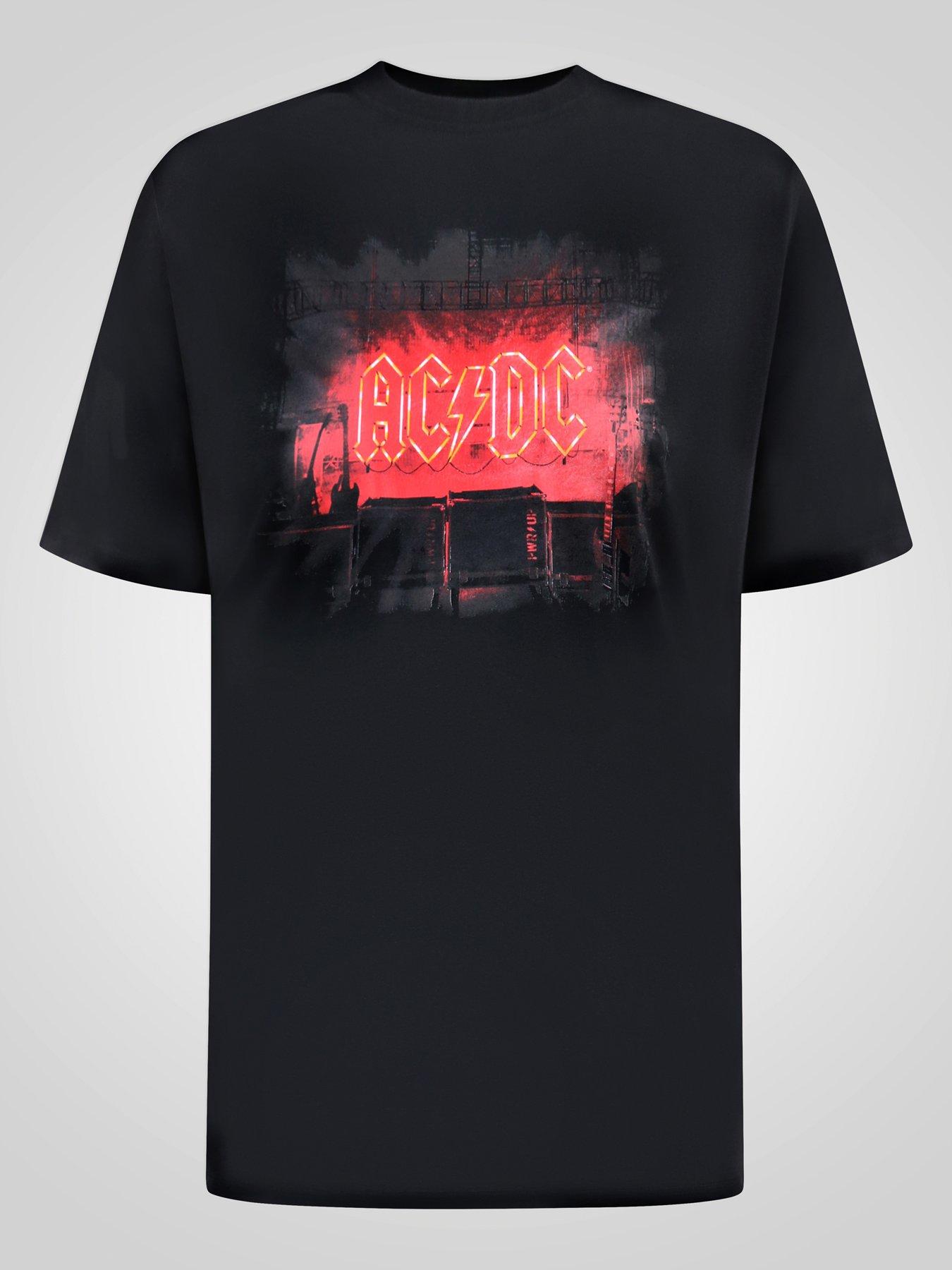 Image 5 of 6 of D555 Mens Official AC/DC Graphic Crew Neck T-Shirt - Black