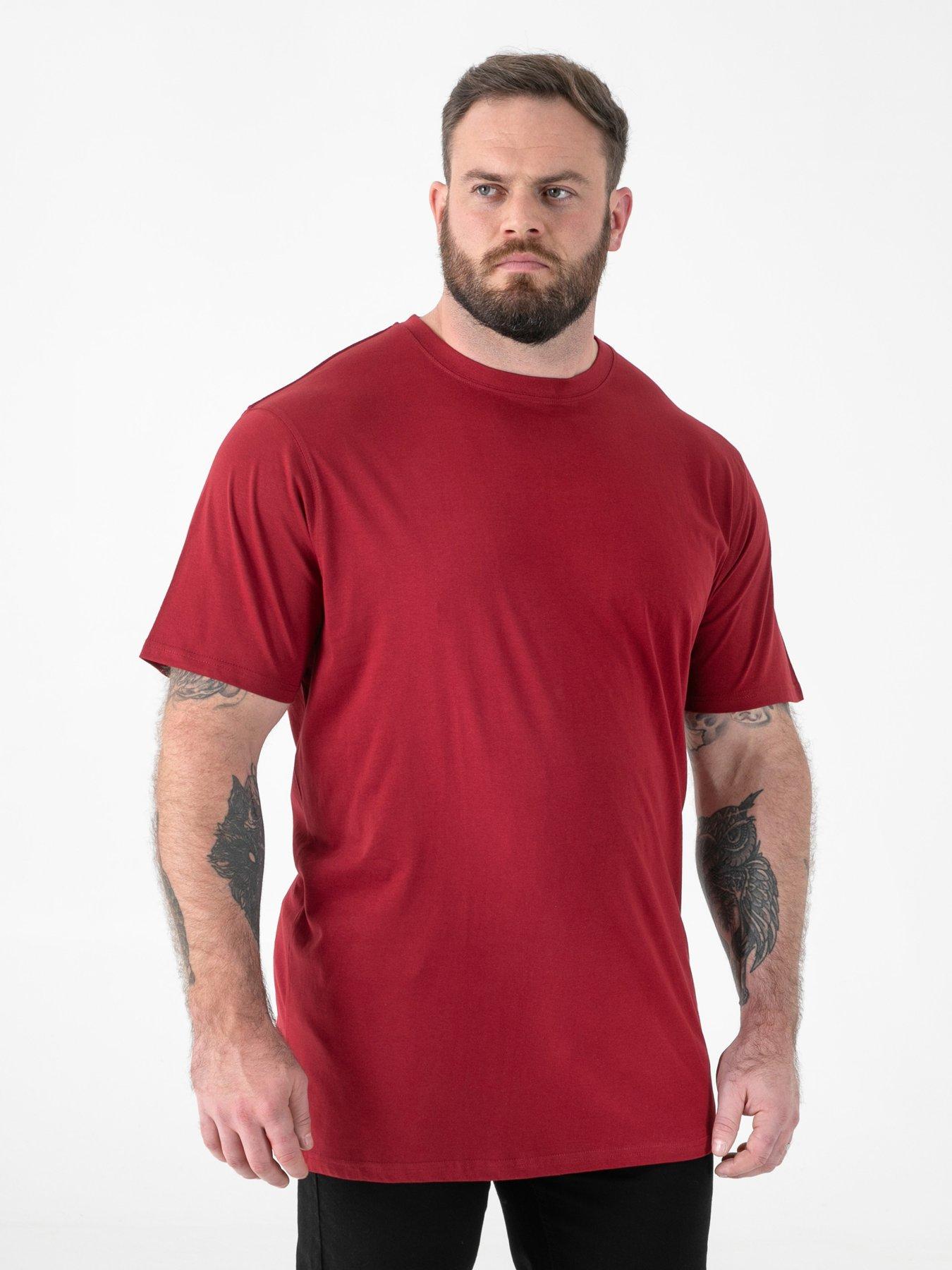Image 3 of 5 of D555 Mens Big &amp; Tall 5 Pack Combed Cotton Crew Neck T-Shirts - Multi