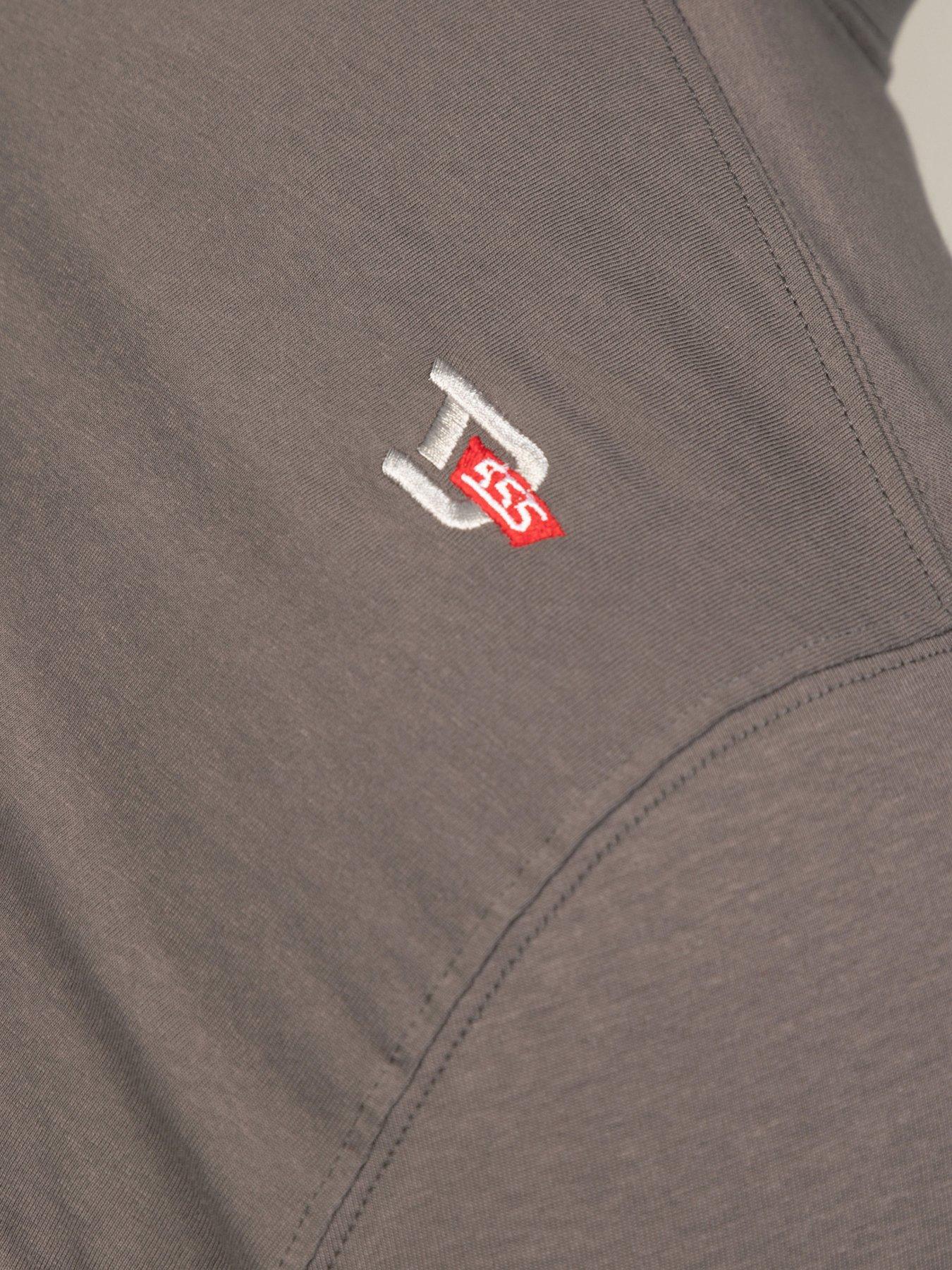 Image 6 of 7 of D555 Mens Tonal Motorbike Print Crew Neck T-Shirt - Khaki