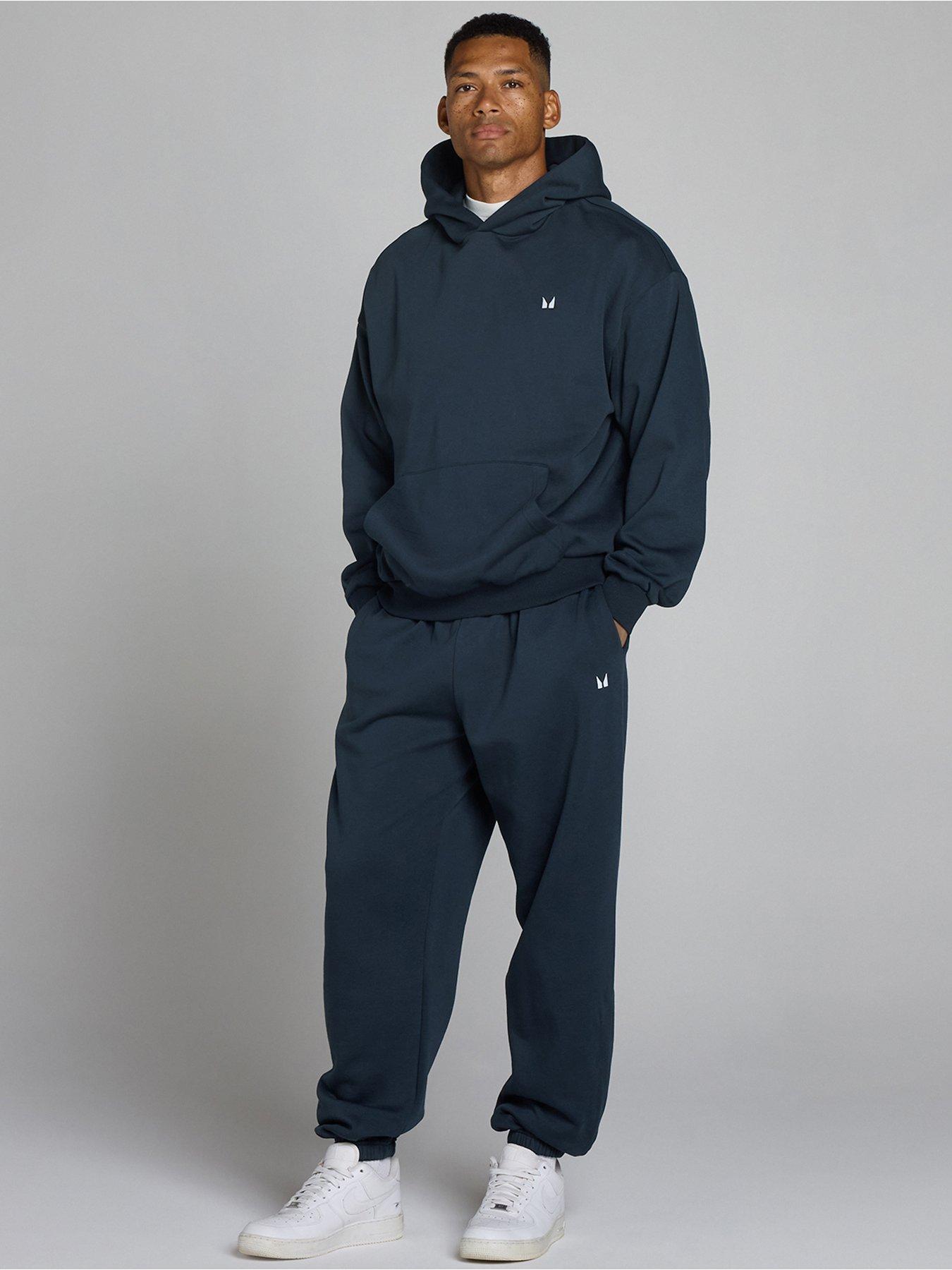 Image 3 of 4 of Myprotein Mens Training Rest Day Oversized Cotton-Blend Hoodie - Navy