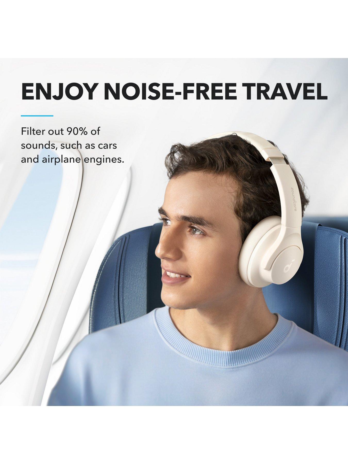 Image 3 of 7 of Soundcore Q20i Plus Wireless Hybrid Noise-Cancelling Headphones, White