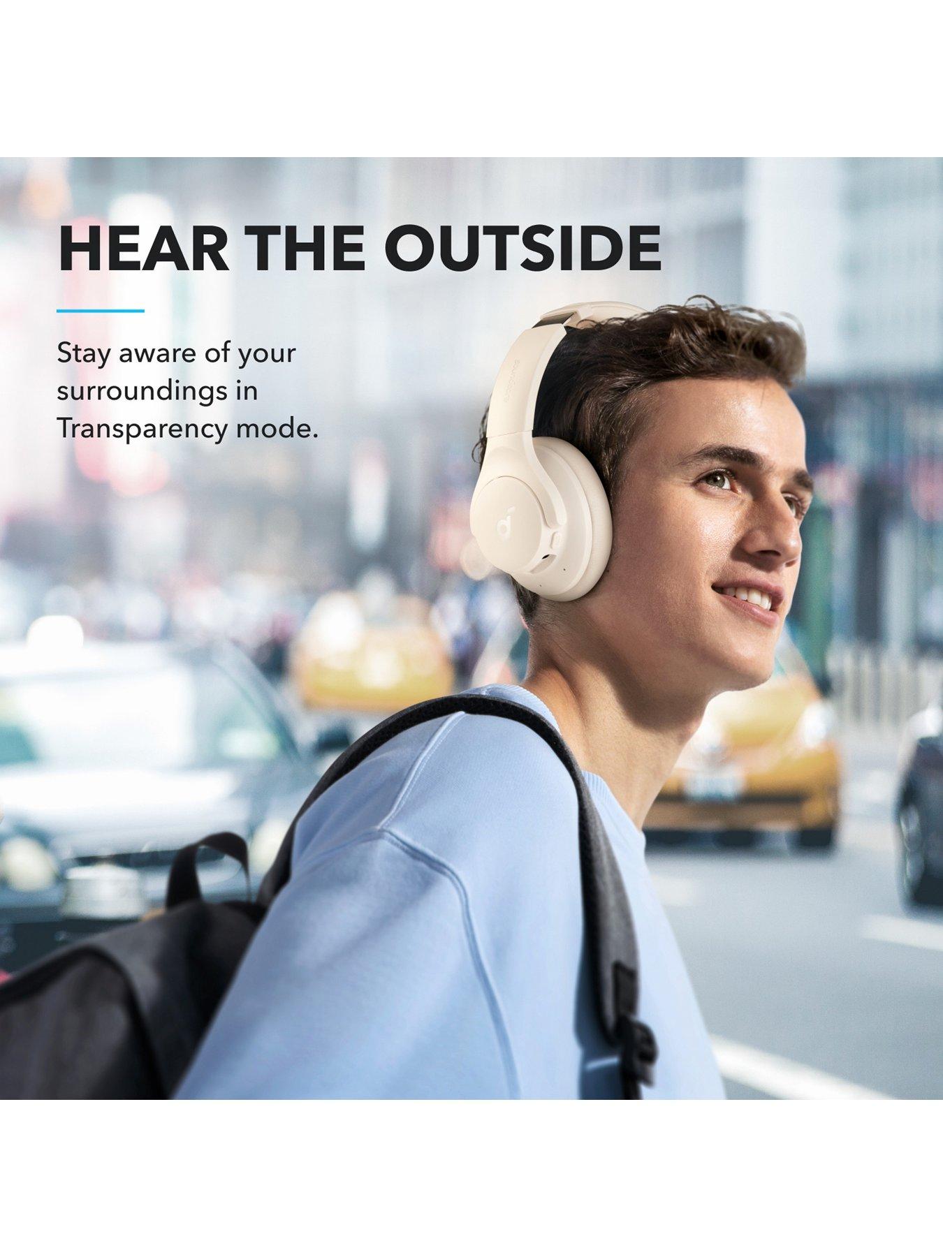 Image 6 of 7 of Soundcore Q20i Plus Wireless Hybrid Noise-Cancelling Headphones, White