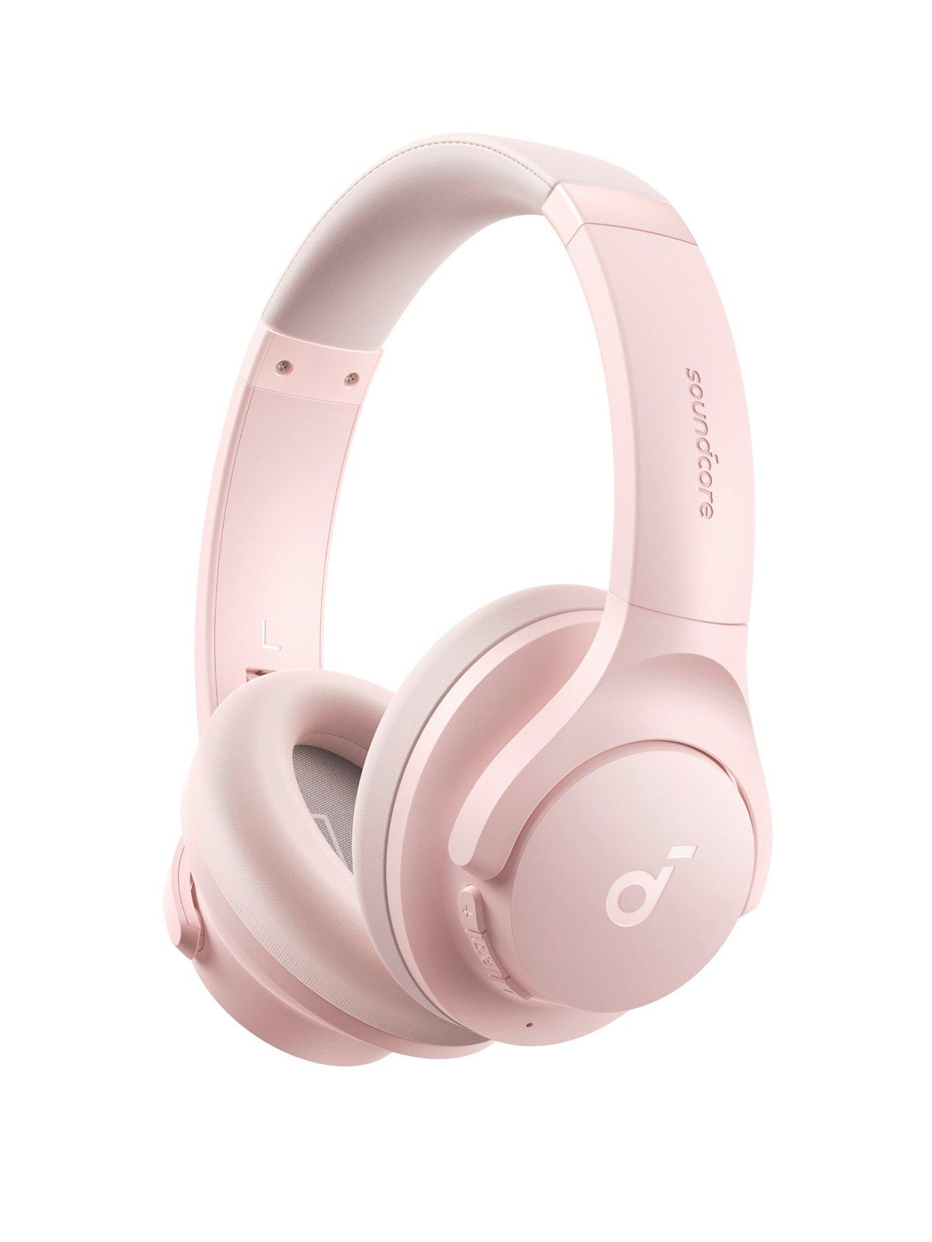 Image 1 of 7 of Soundcore soundcore Q20i Plus Wireless Hybrid Noise-Cancelling Headphones, Pink