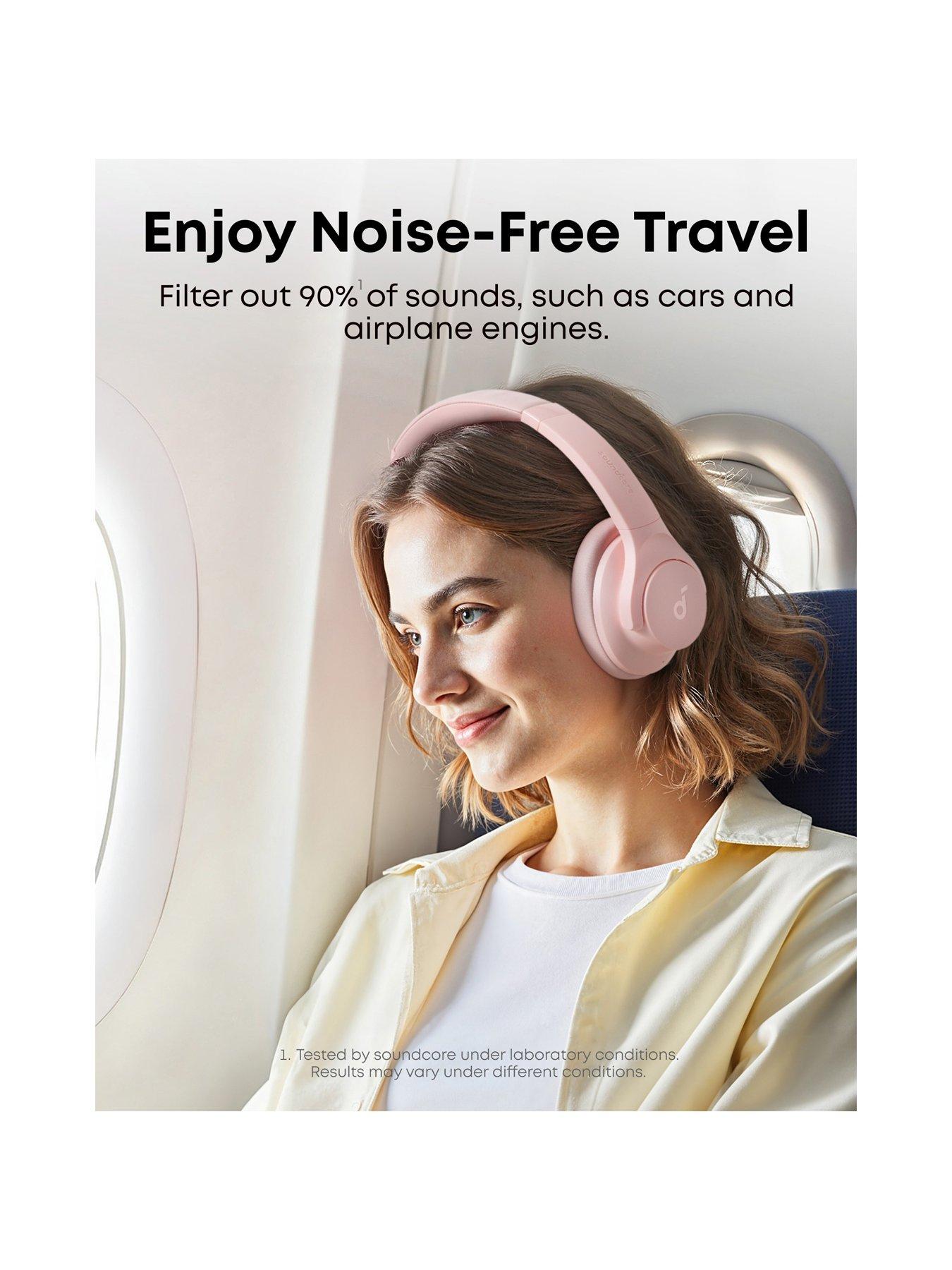 Image 3 of 7 of Soundcore soundcore Q20i Plus Wireless Hybrid Noise-Cancelling Headphones, Pink