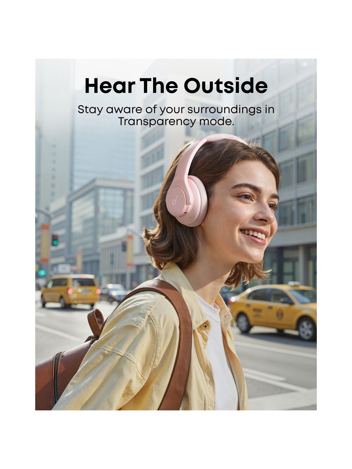 Image 7 of 7 of Soundcore soundcore Q20i Plus Wireless Hybrid Noise-Cancelling Headphones, Pink