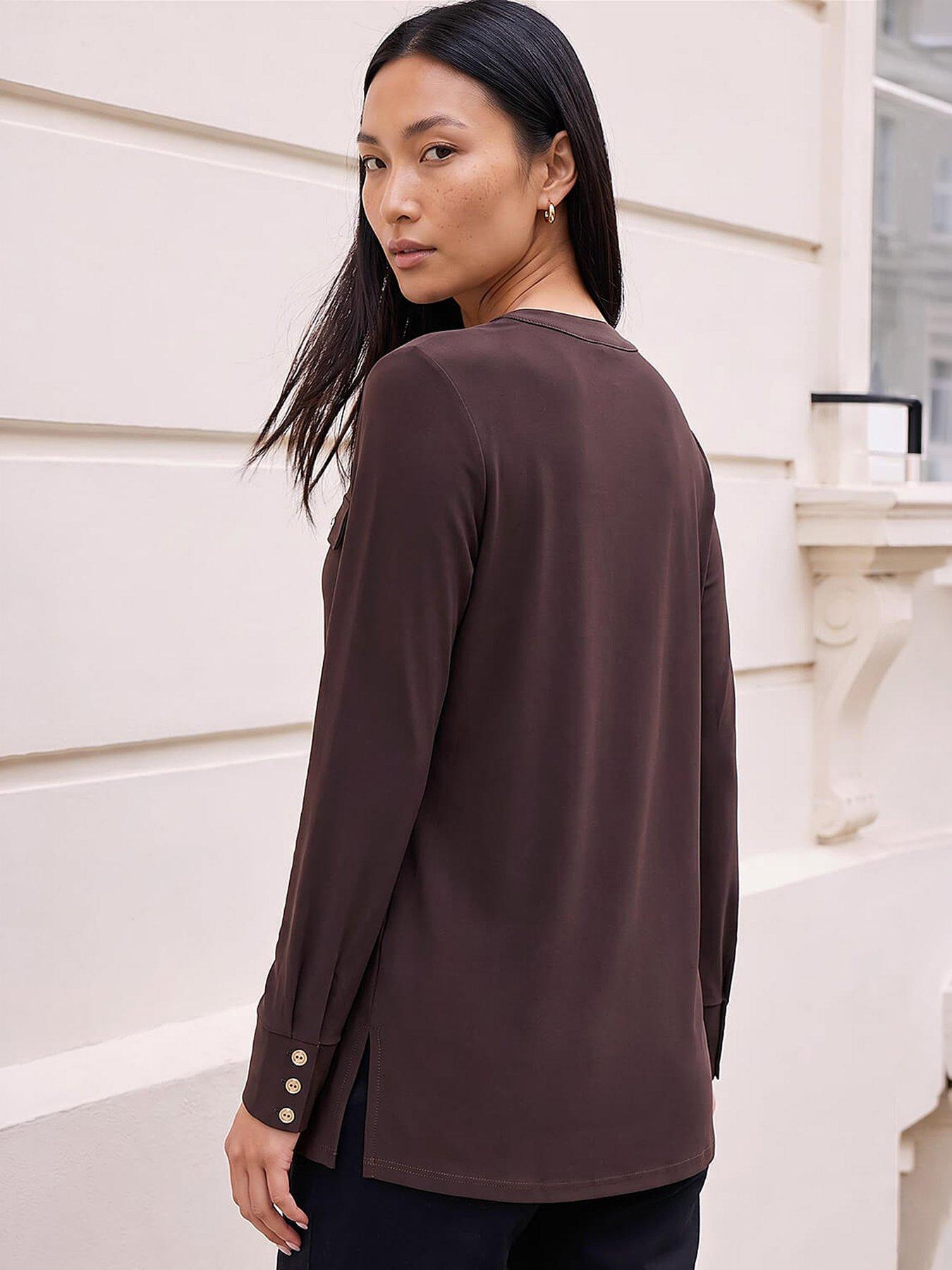 Image 4 of 4 of Roman Pocket Detail Zip Shirt
