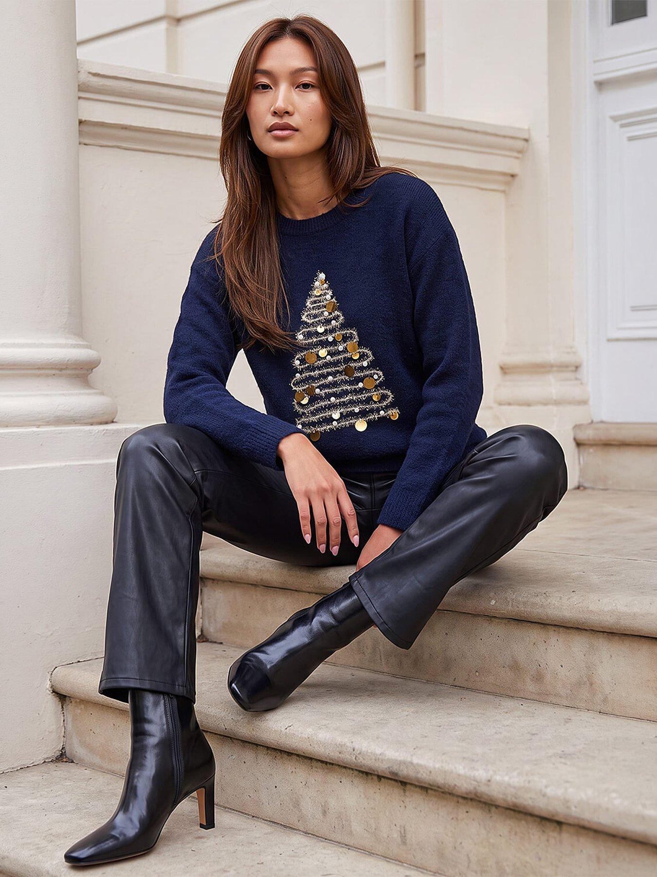 Image 3 of 4 of Roman Sparkle Xmas Tree Jumper