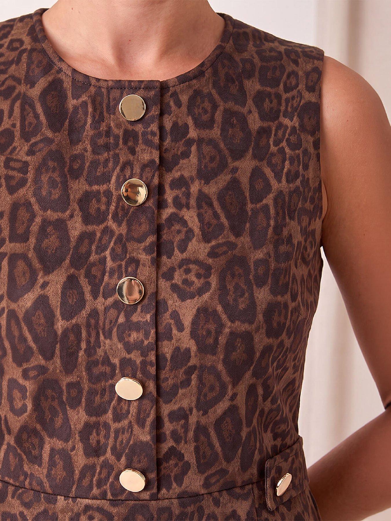 Image 2 of 4 of Roman Suedette Animal Dress