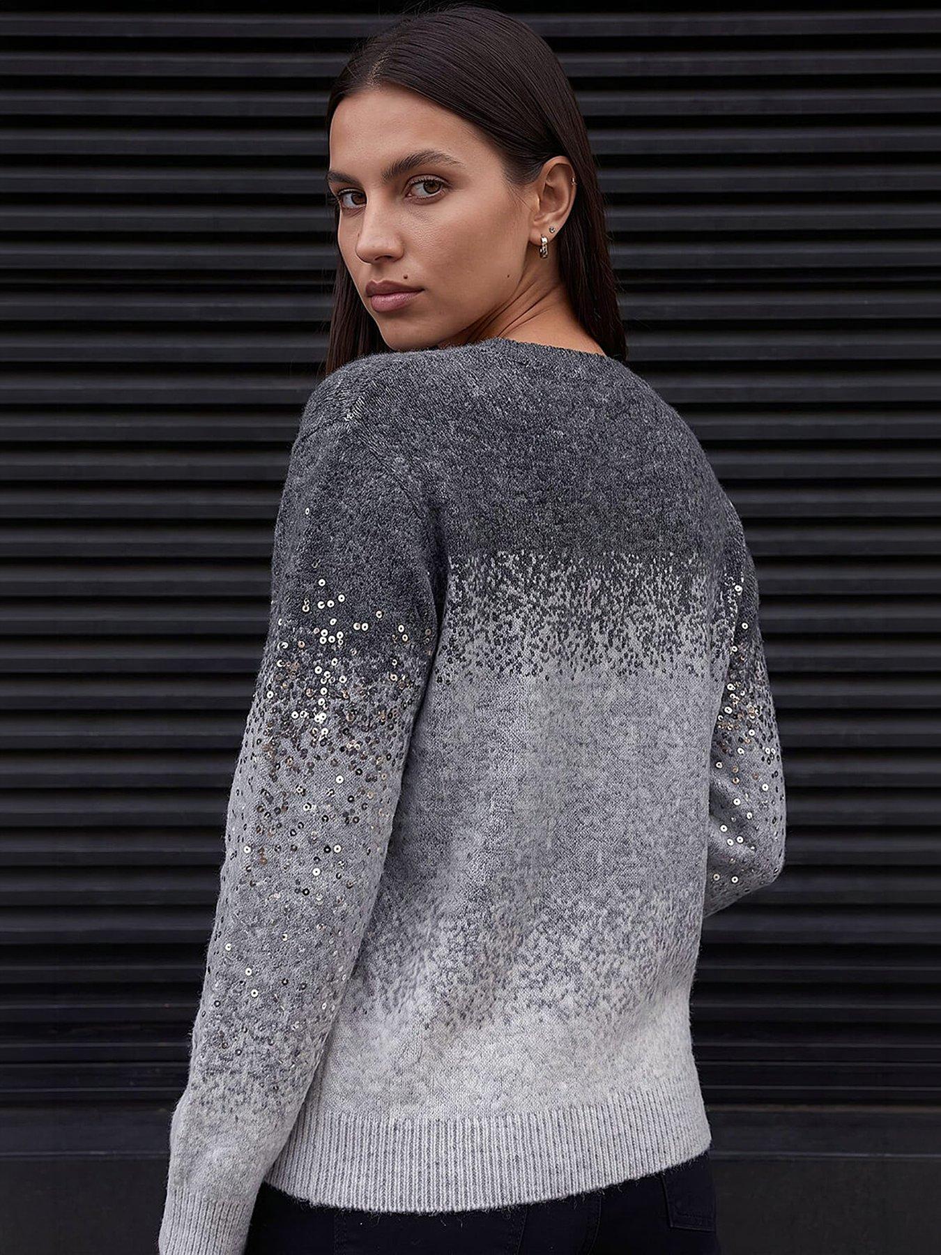 Image 3 of 4 of Roman V-neck Ombre Jumper