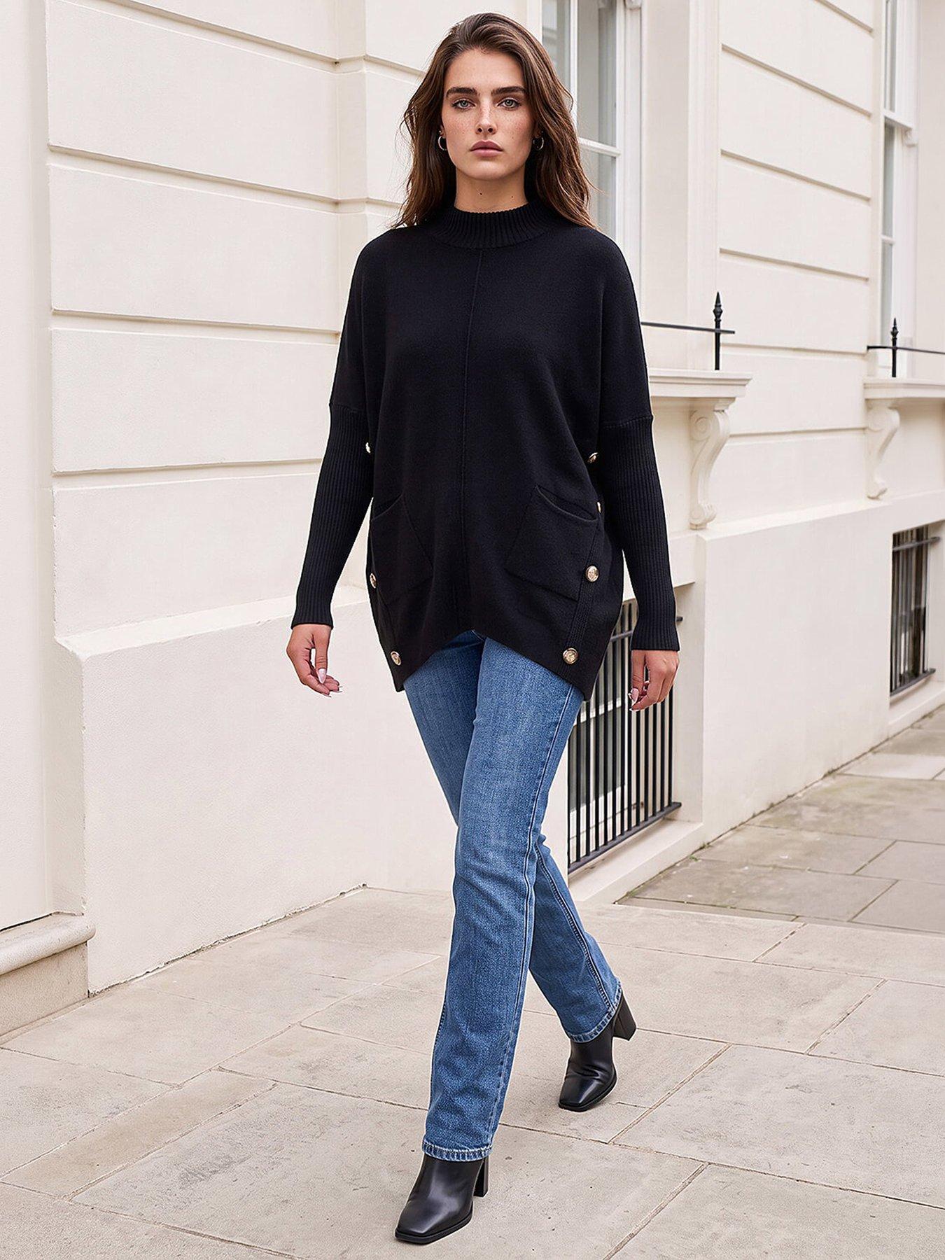 Image 3 of 4 of Roman Petite Oversized Jumper