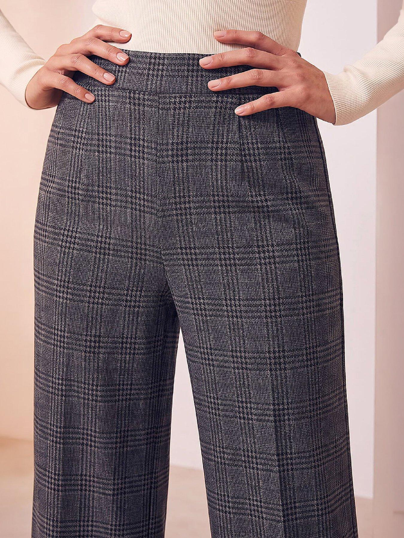 Image 2 of 4 of Roman Check Pull On Trouser