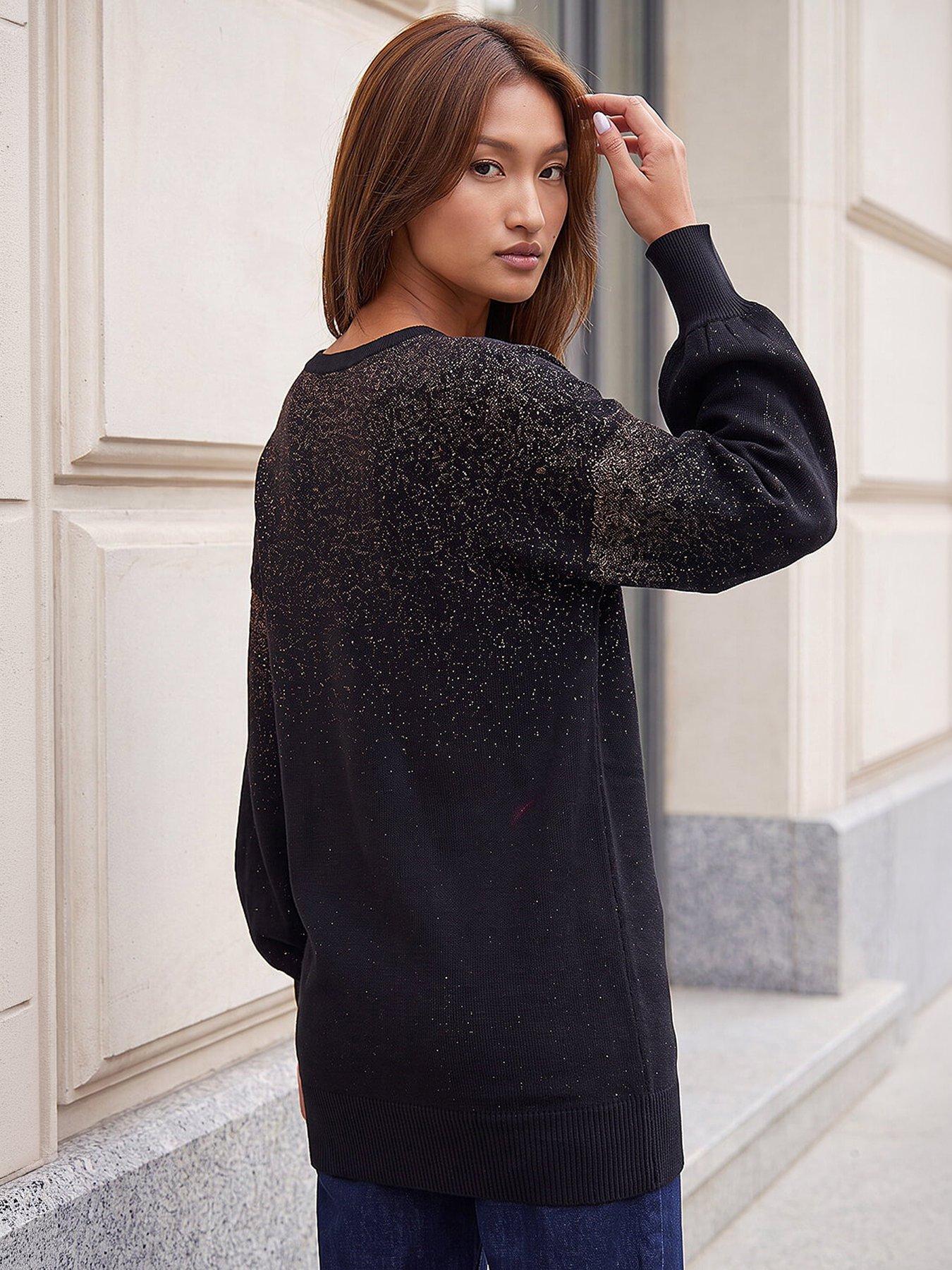 Image 3 of 4 of Roman Metallic Boyfriend Jumper