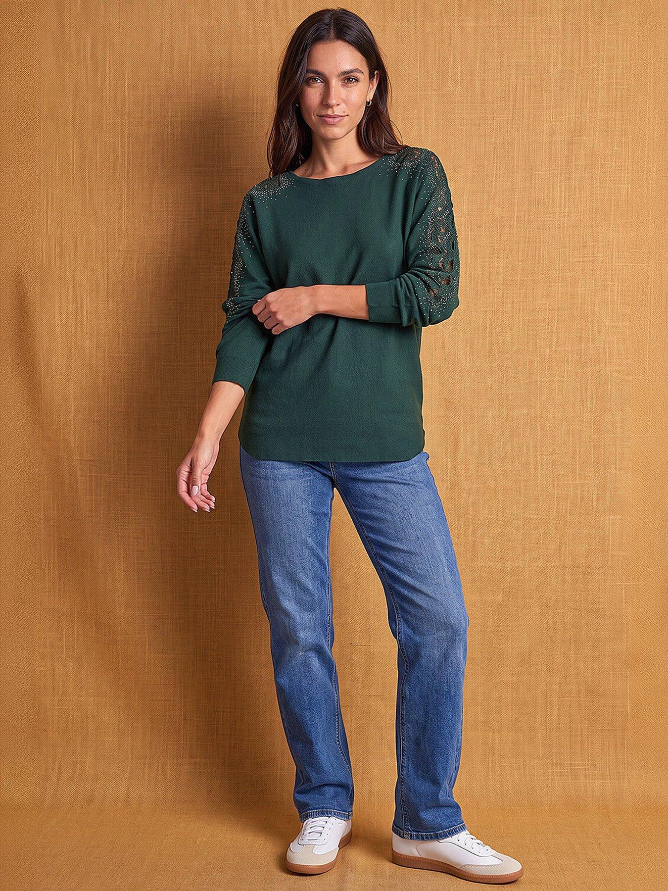 Image 4 of 4 of Roman Diamante Batwing Jumper