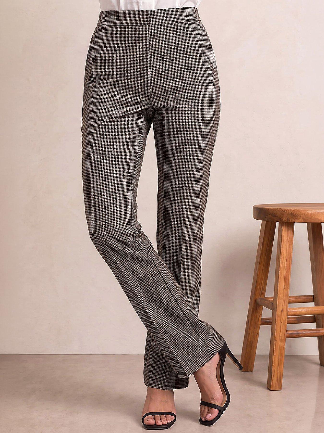 Image 1 of 4 of Roman Petite Check Trouser