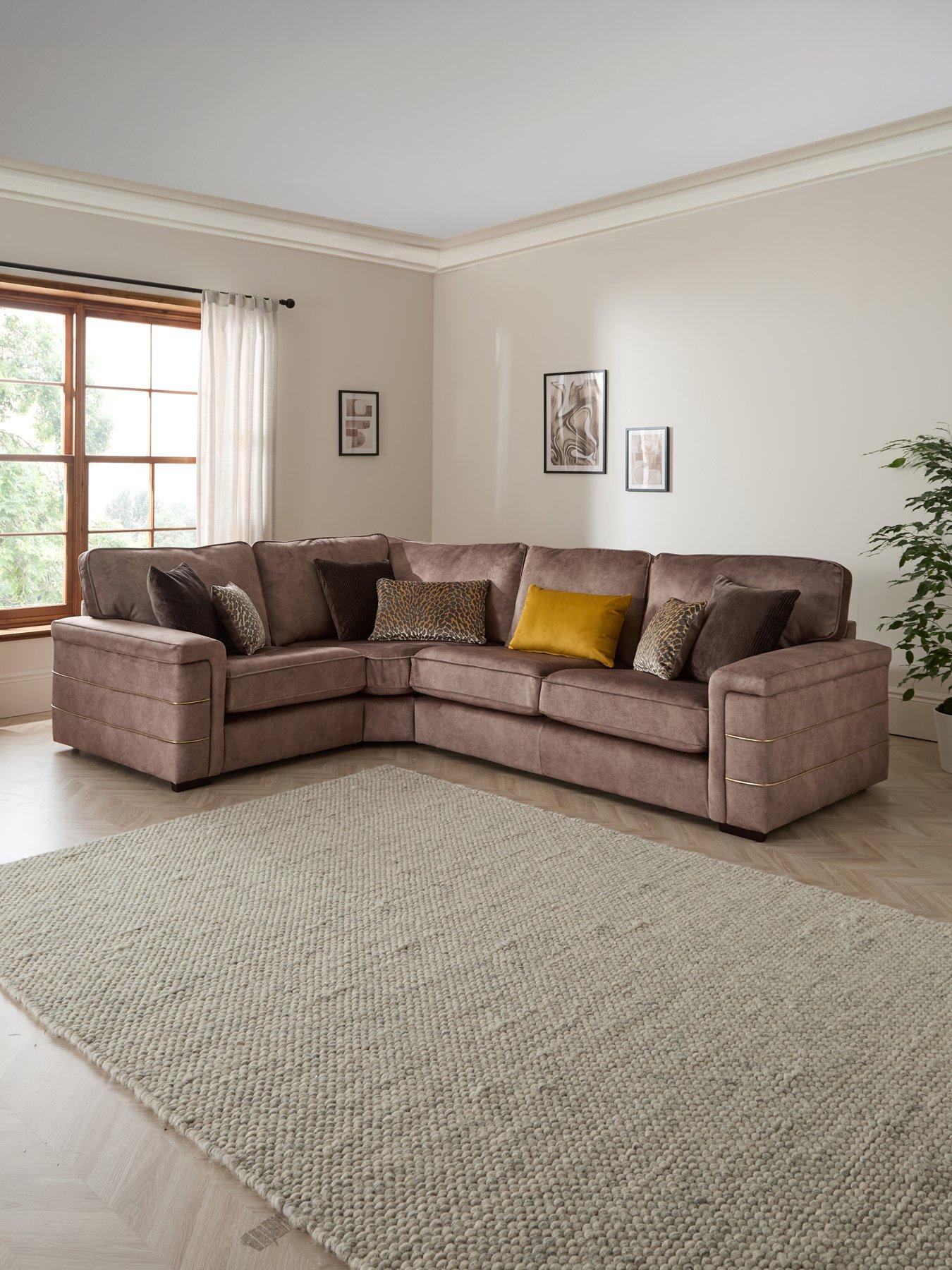 The Very Collection Nessa Left Hand Double Arm Corner Group - Made to ...