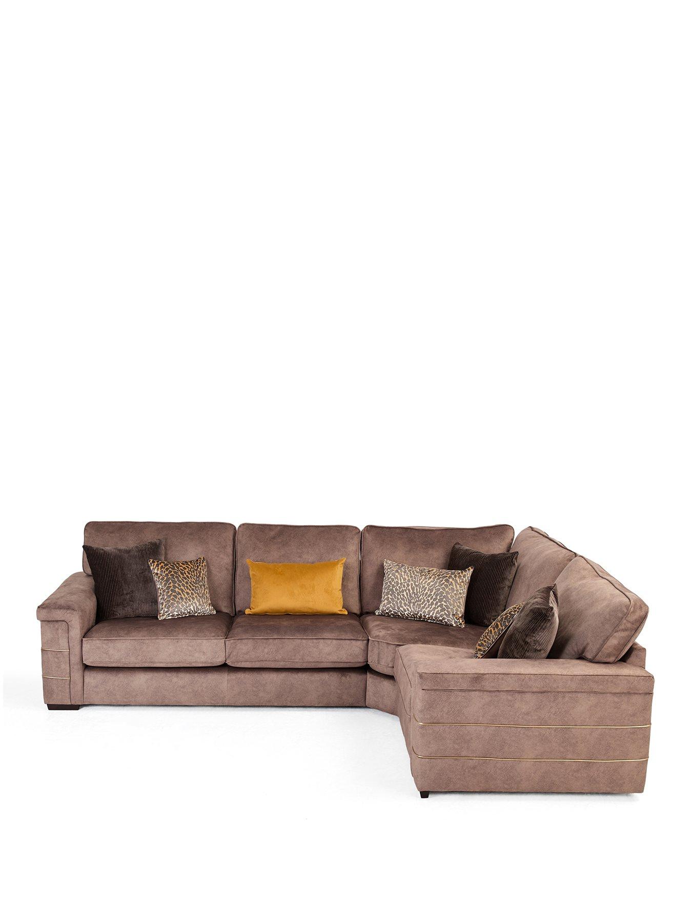 The Very Collection Nessa Right Hand Double Arm Corner Group - Made to ...