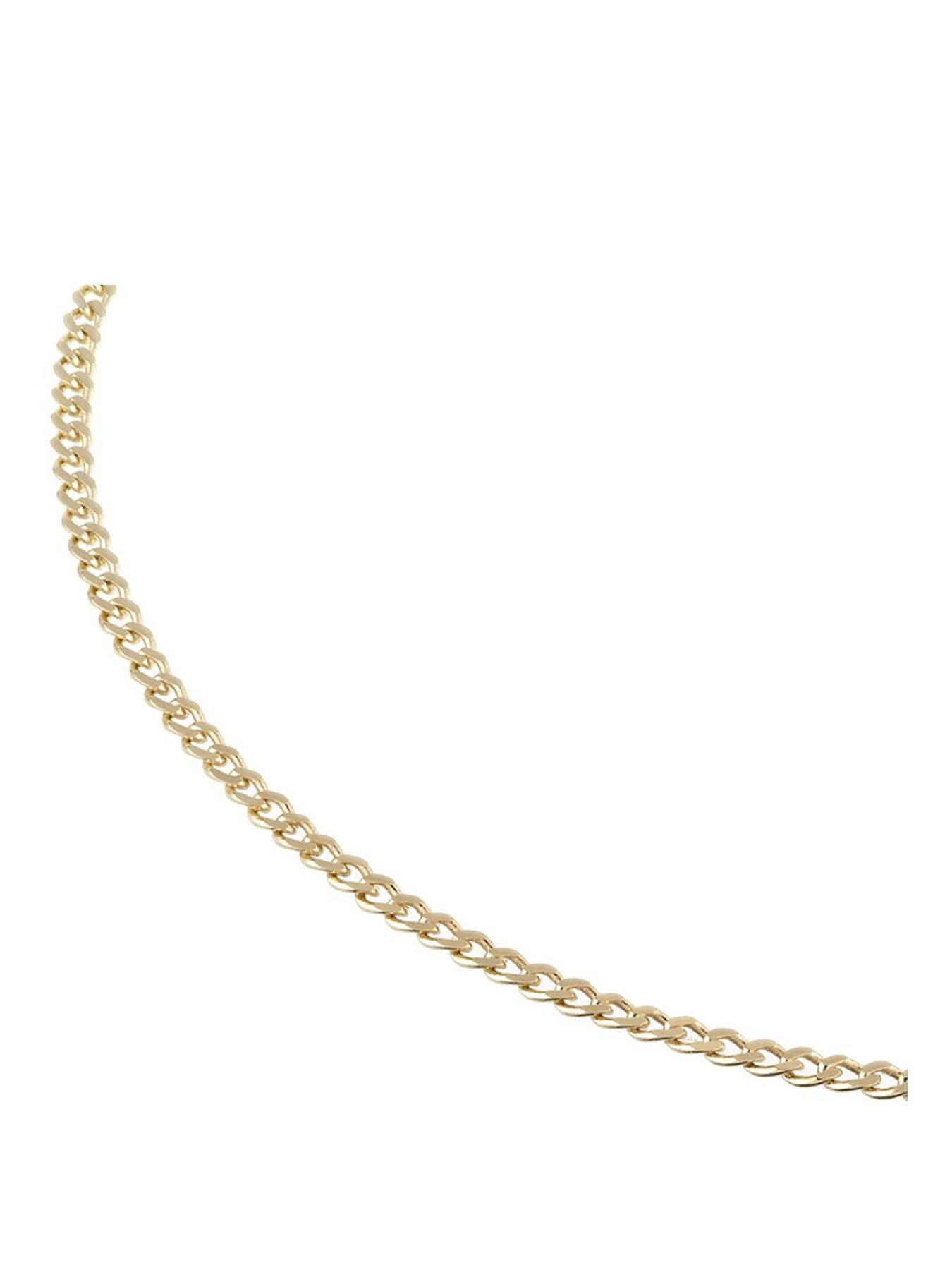 Image 1 of 3 of Ernest Jones 20 Inch Solid Gold Curb Necklace