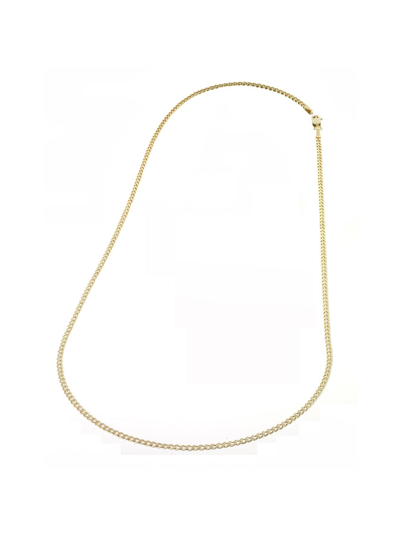Image 2 of 3 of Ernest Jones 20 Inch Solid Gold Curb Necklace